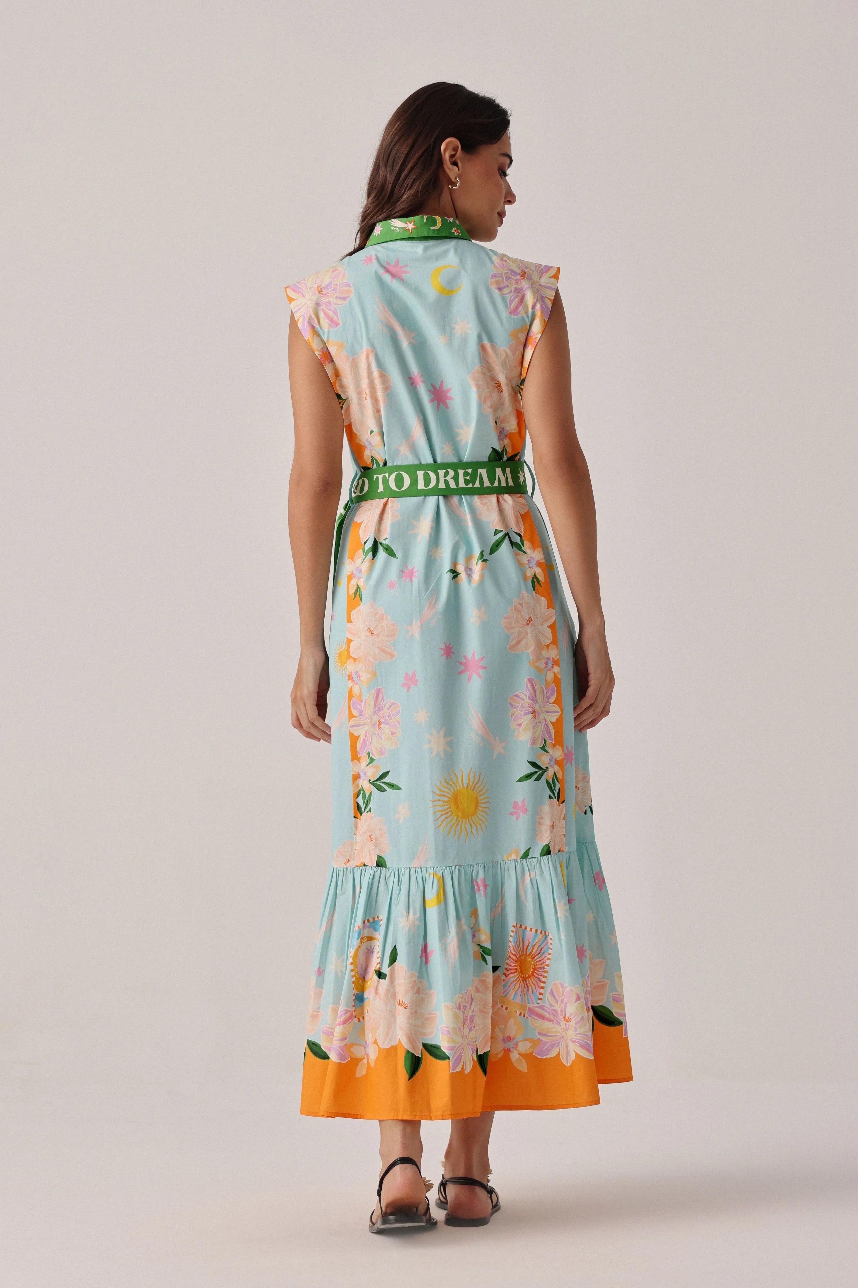 Vega Maxi Azure Dress
