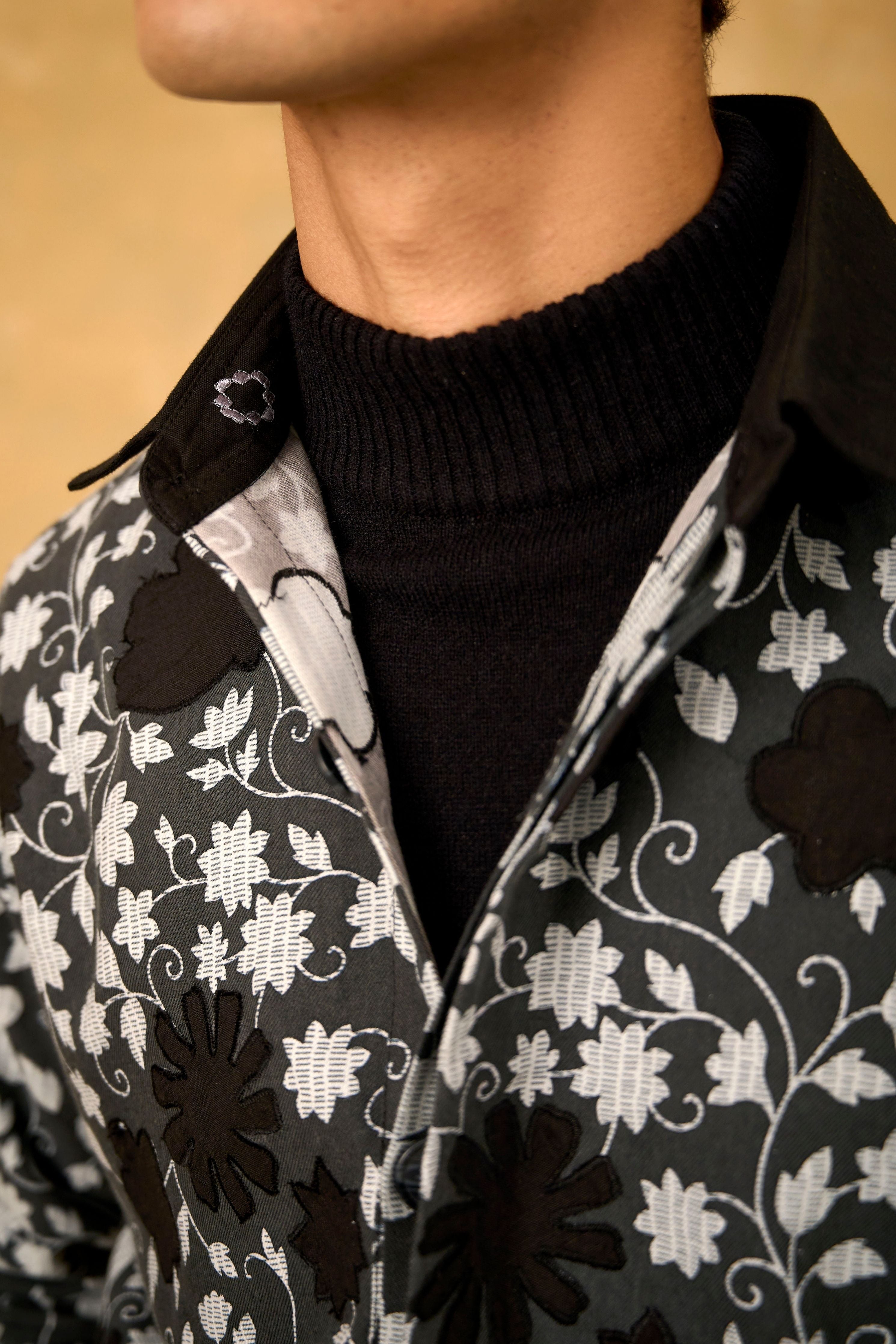 Midnight Petal Shacket