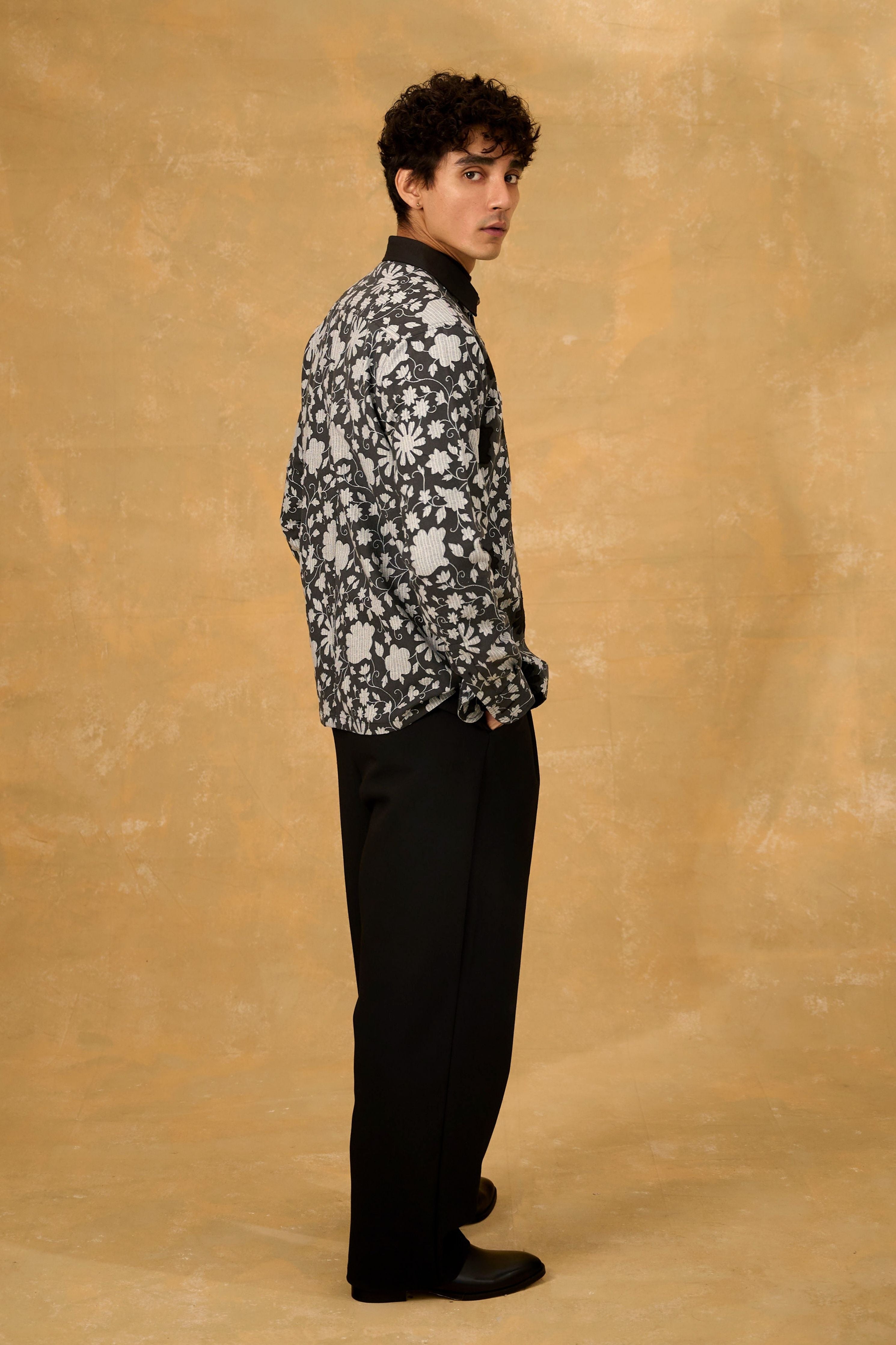 Midnight Petal Shacket