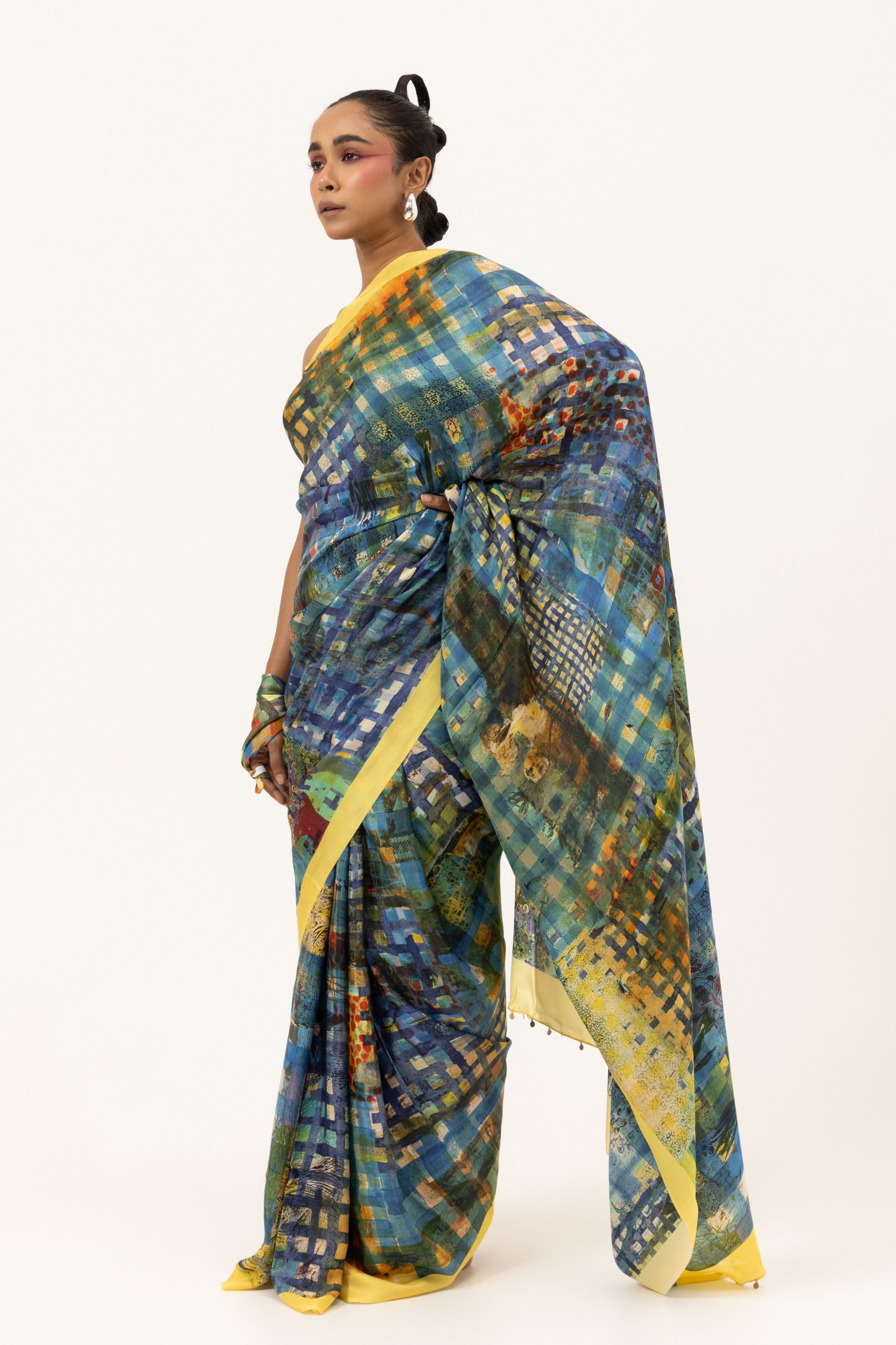Block & Blend Silk Saree