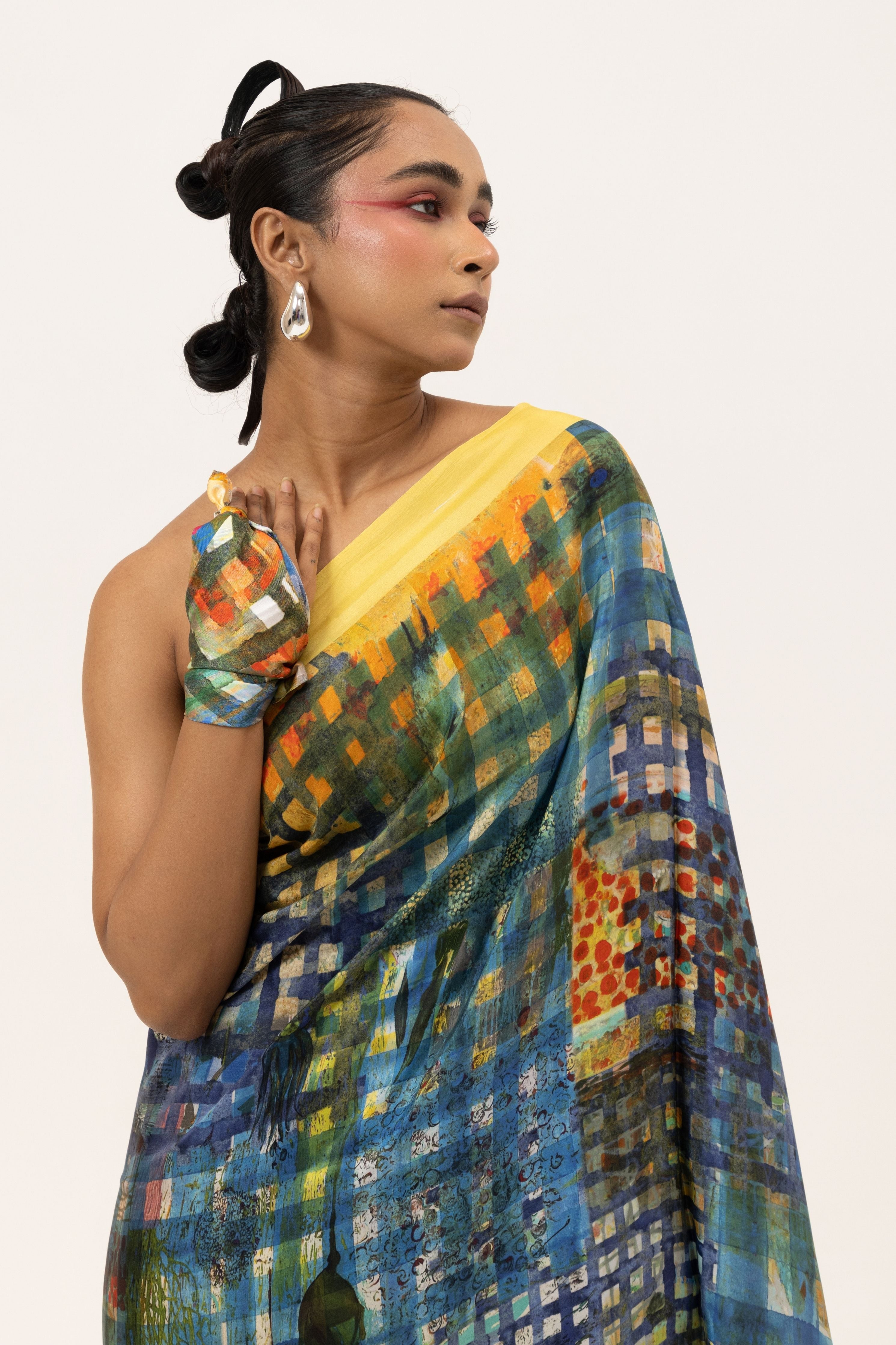Block & Blend Silk Saree