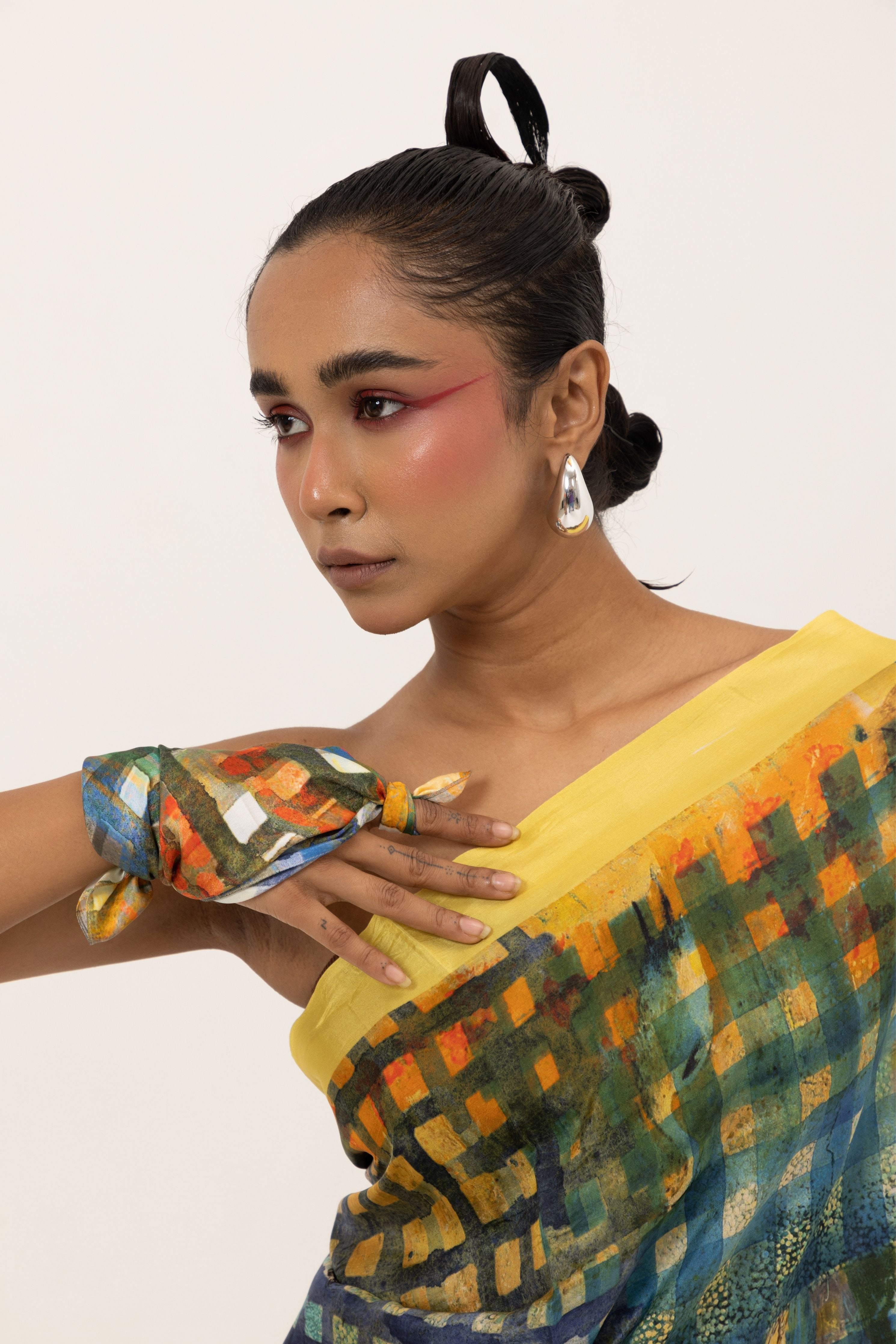 Block & Blend Silk Saree