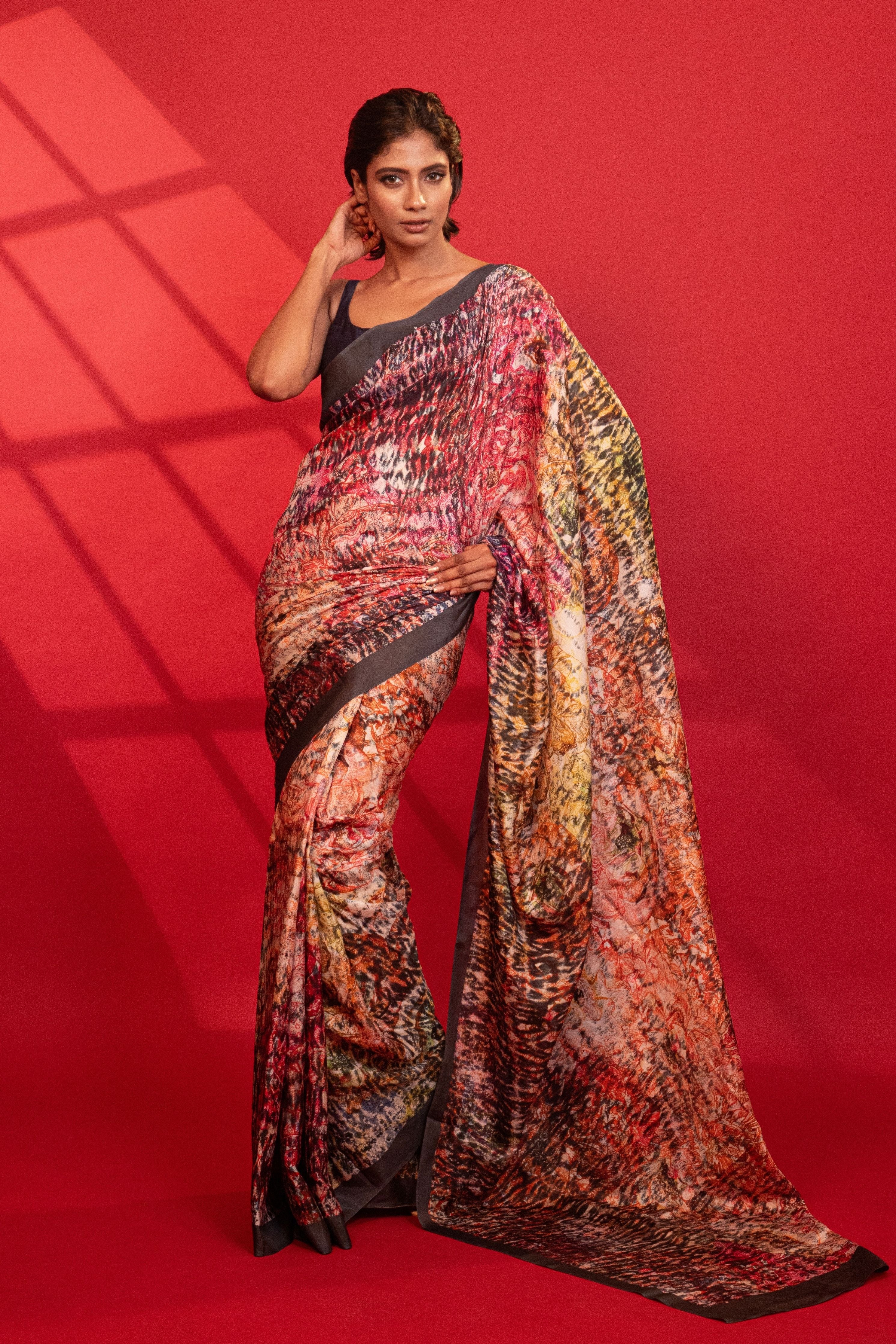 Enchanted Garden Silk Saree