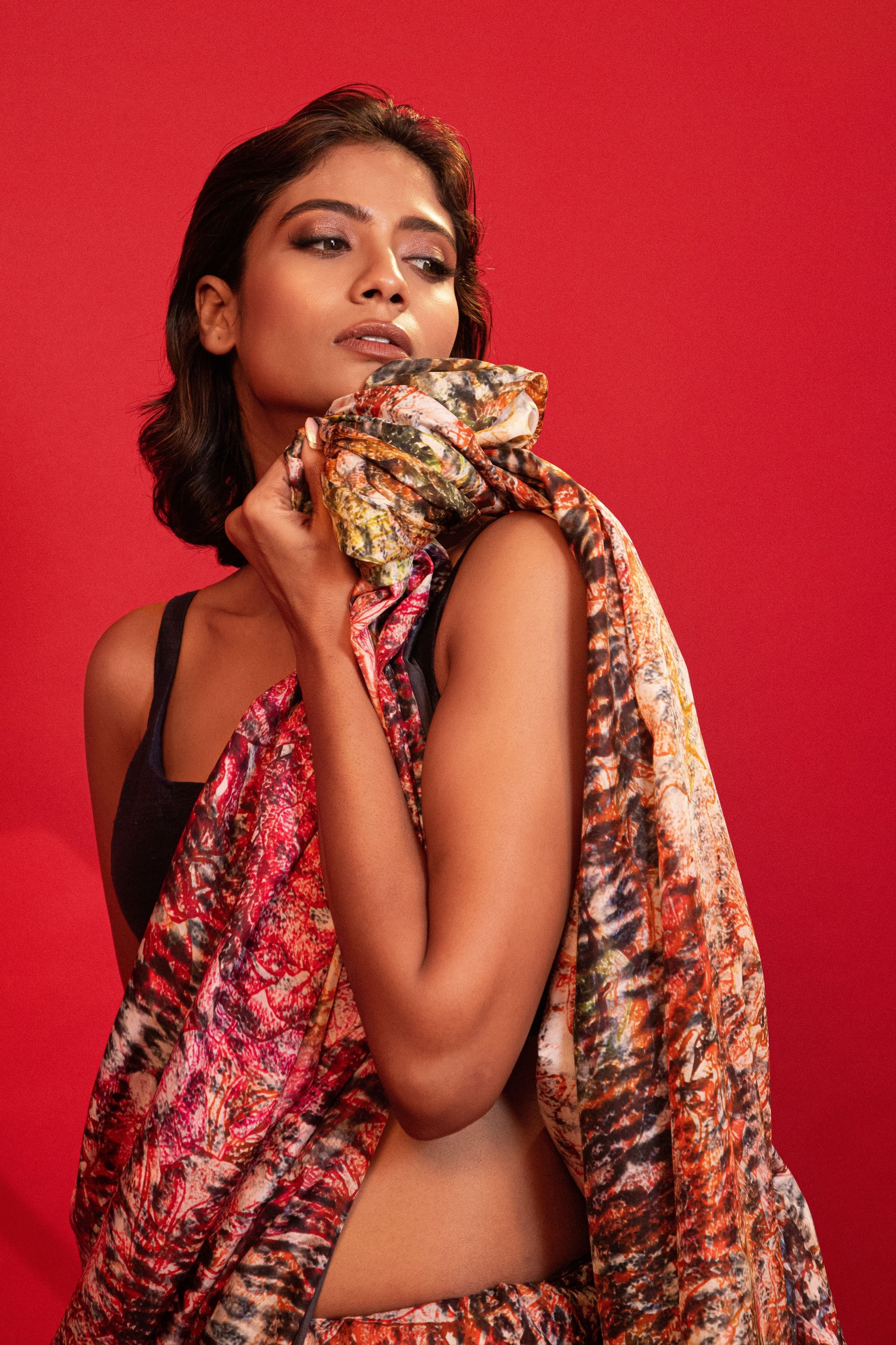 Enchanted Garden Silk Saree