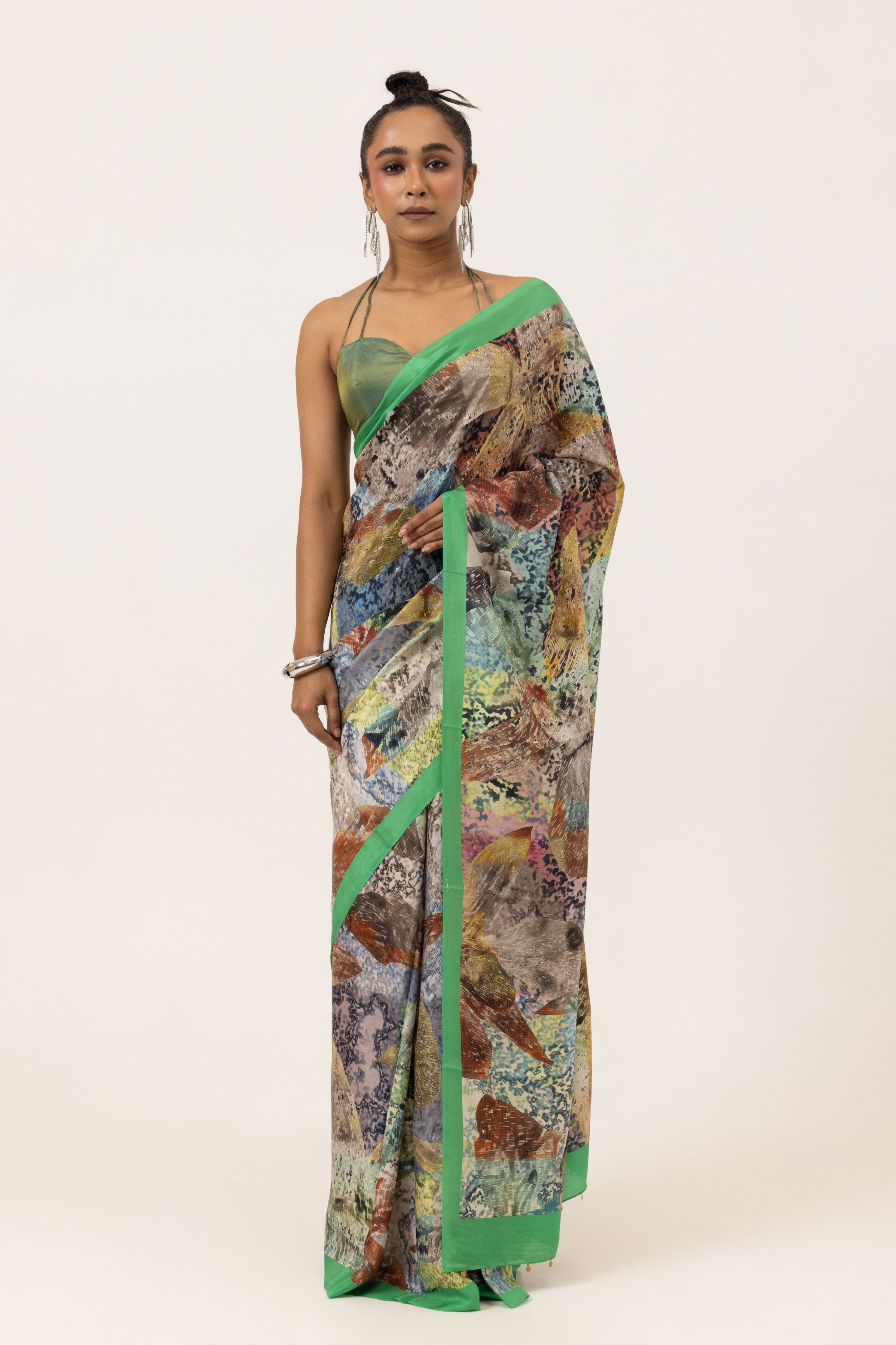 Floral Drift Silk Saree