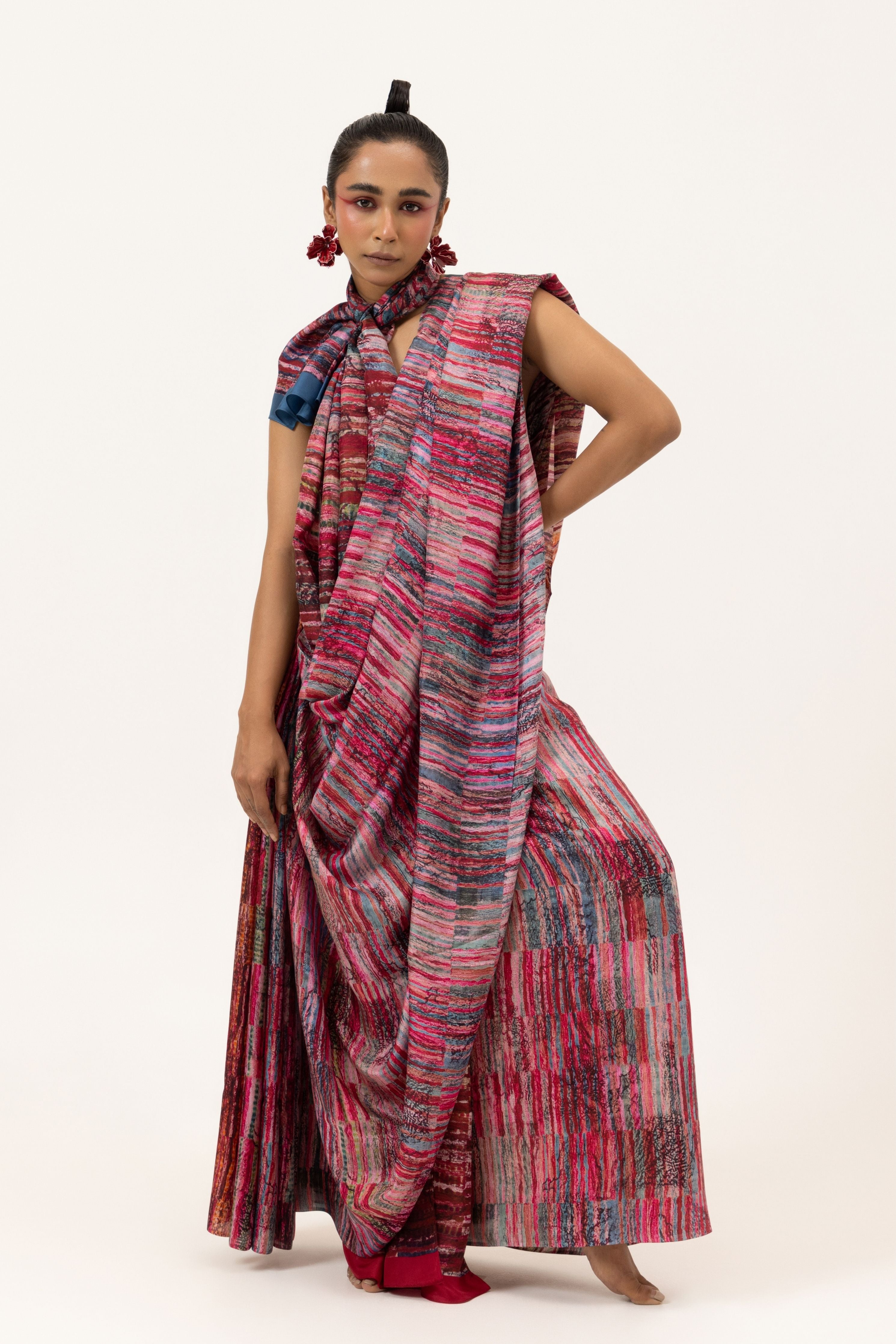 Crimson Tide Silk Saree