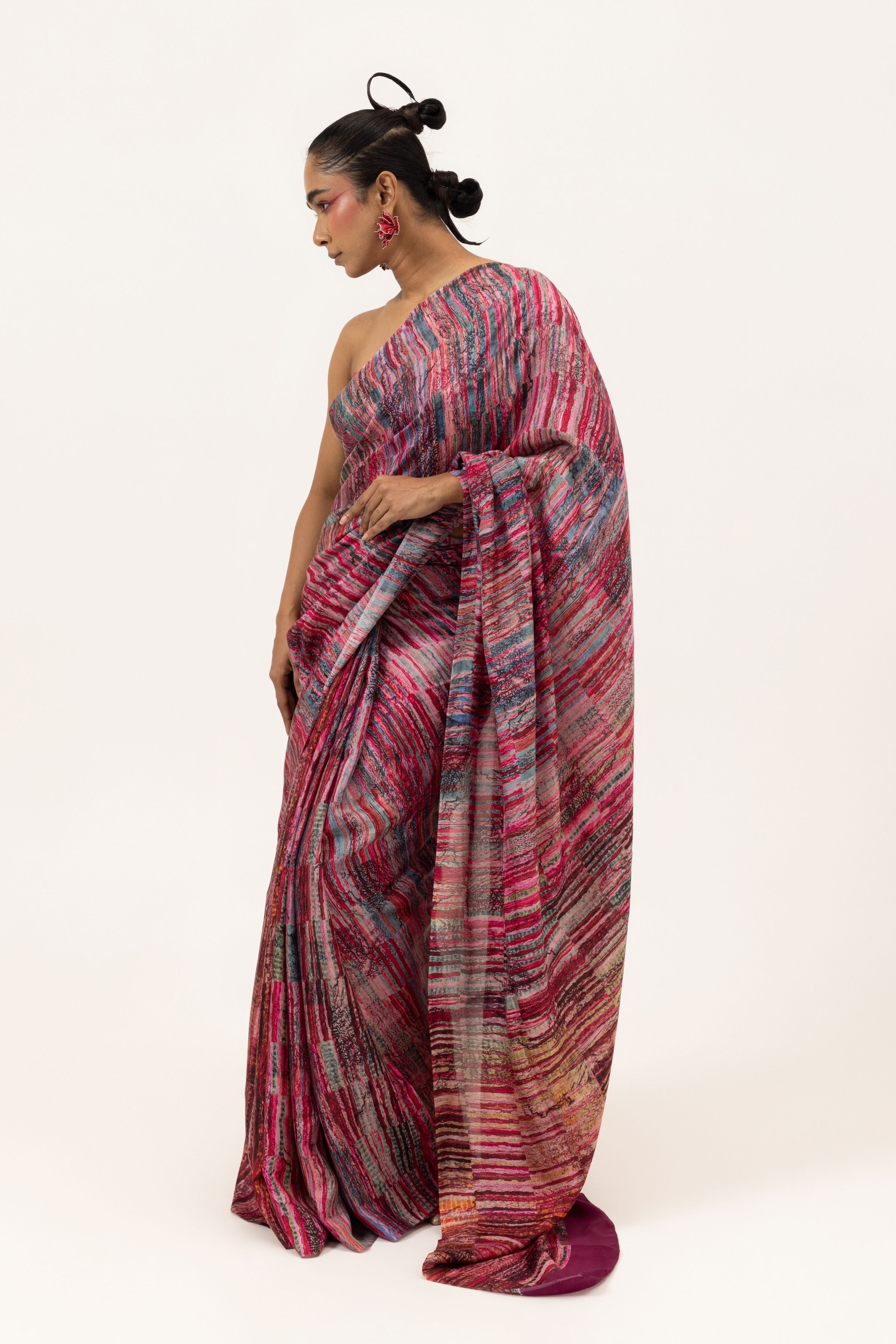 Crimson Tide Silk Saree