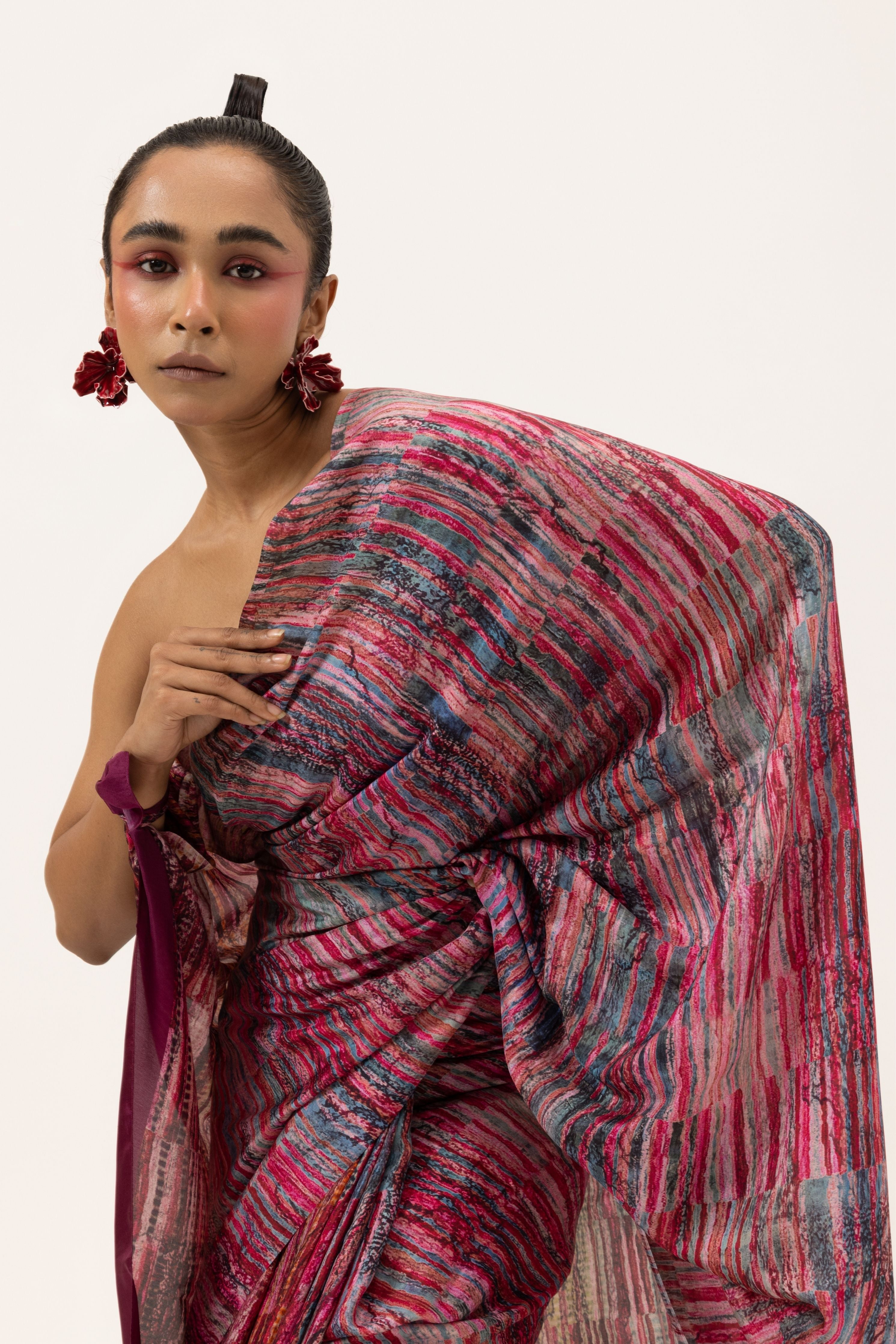 Crimson Tide Silk Saree