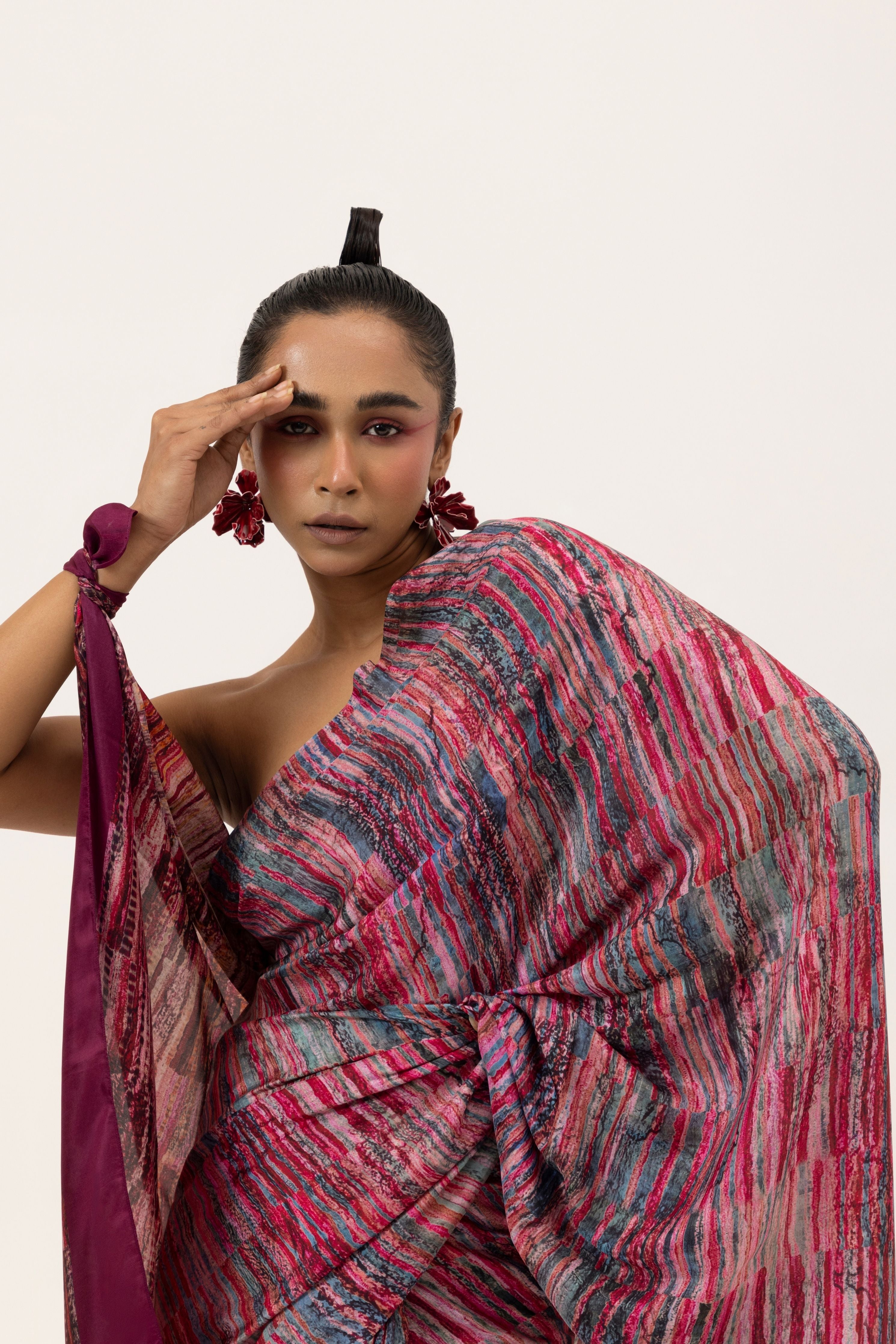 Crimson Tide Silk Saree