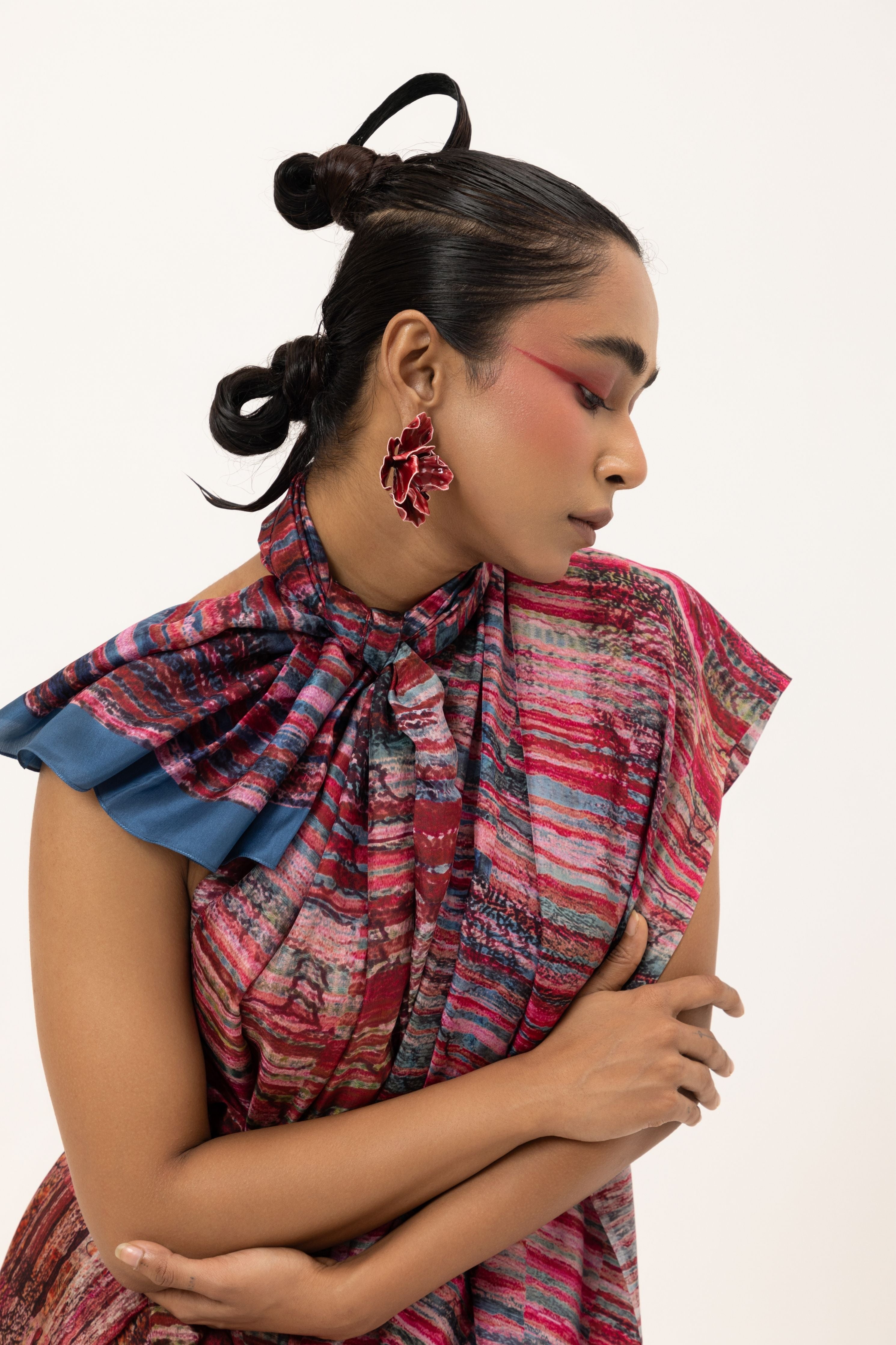Crimson Tide Silk Saree