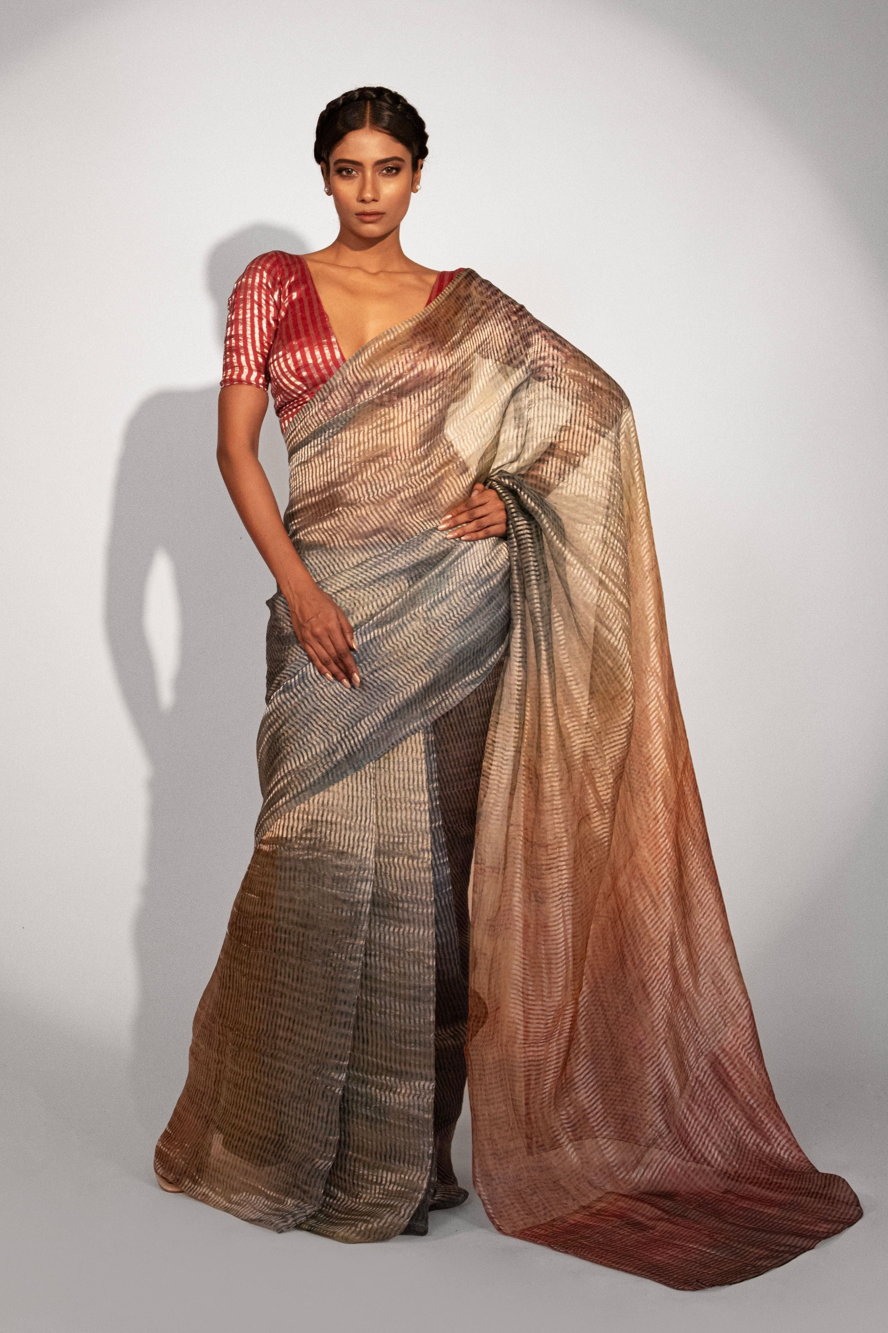 Sunset Symphony Ombre Saree