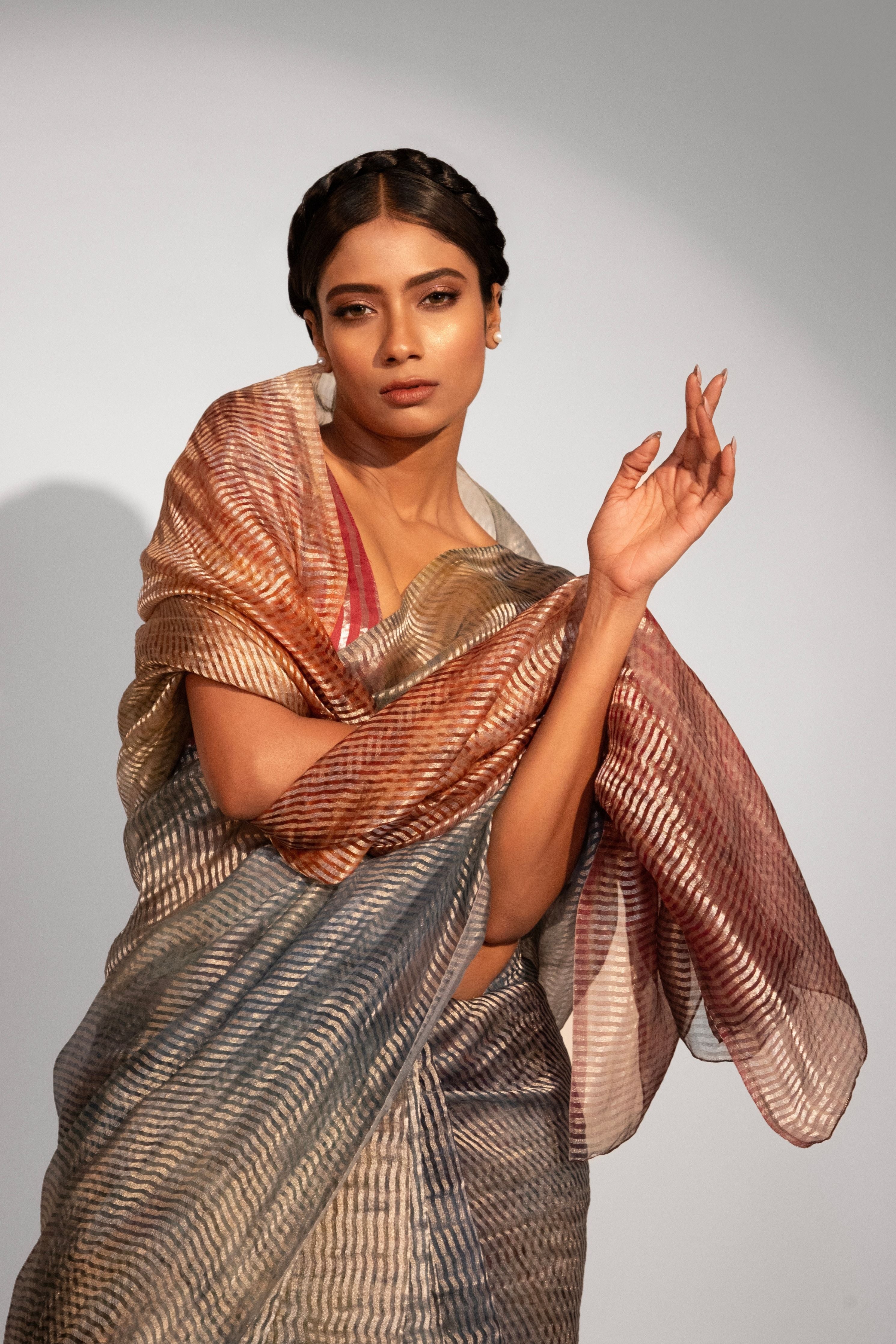 Sunset Symphony Ombre Saree