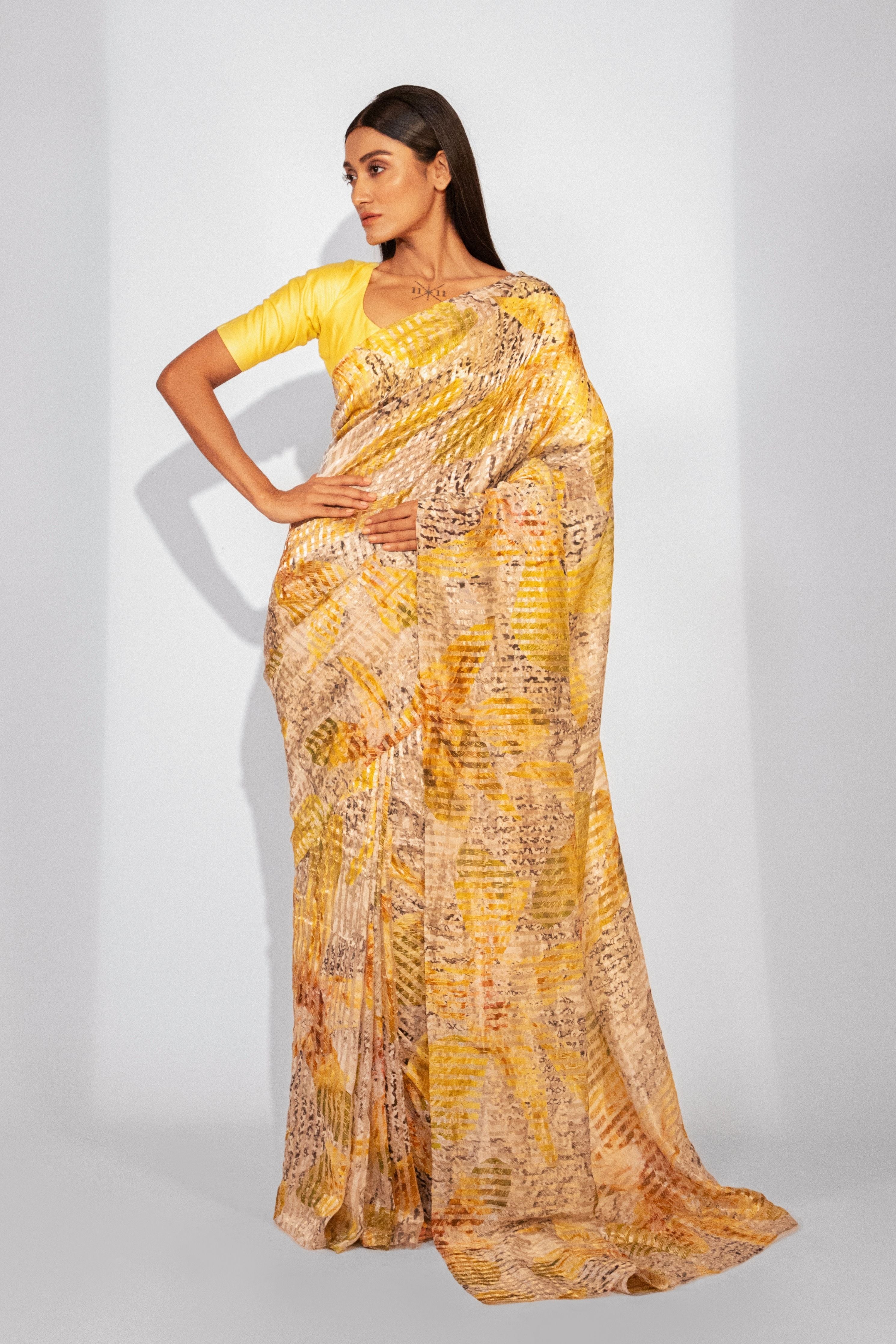 Radiant Orchid Bloom Silk Saree
