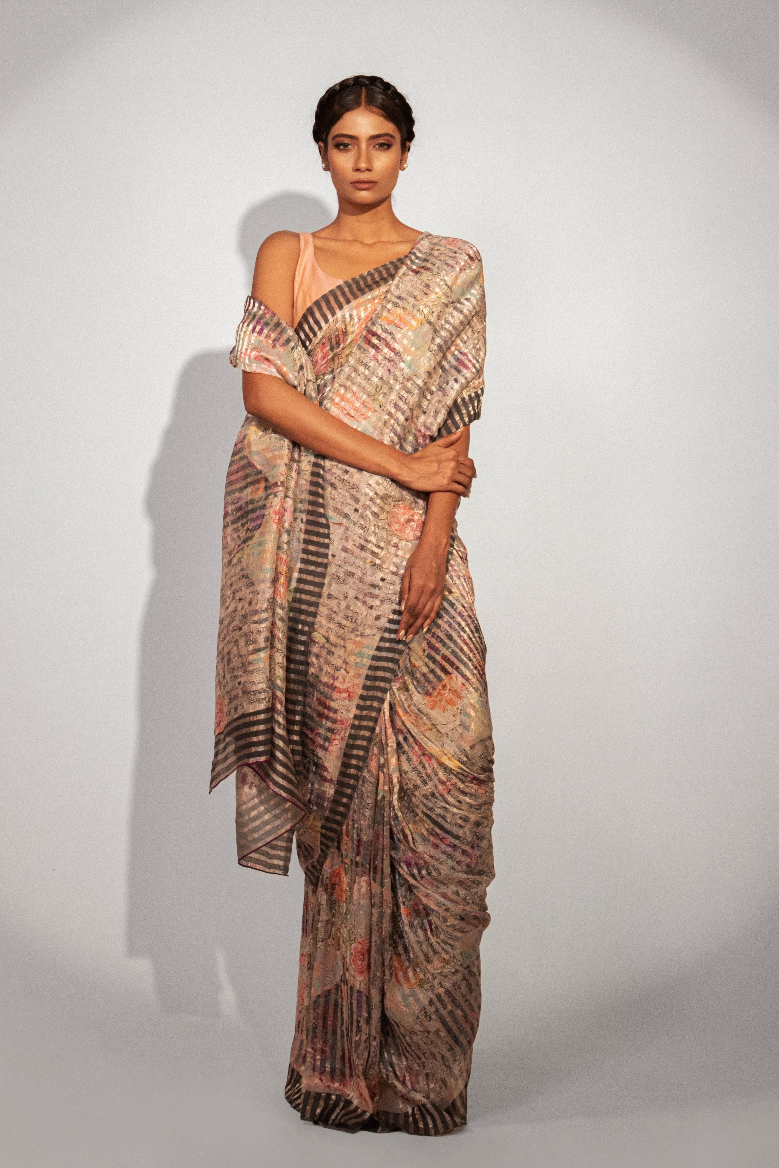 Ethereal Bloom Silk Saree