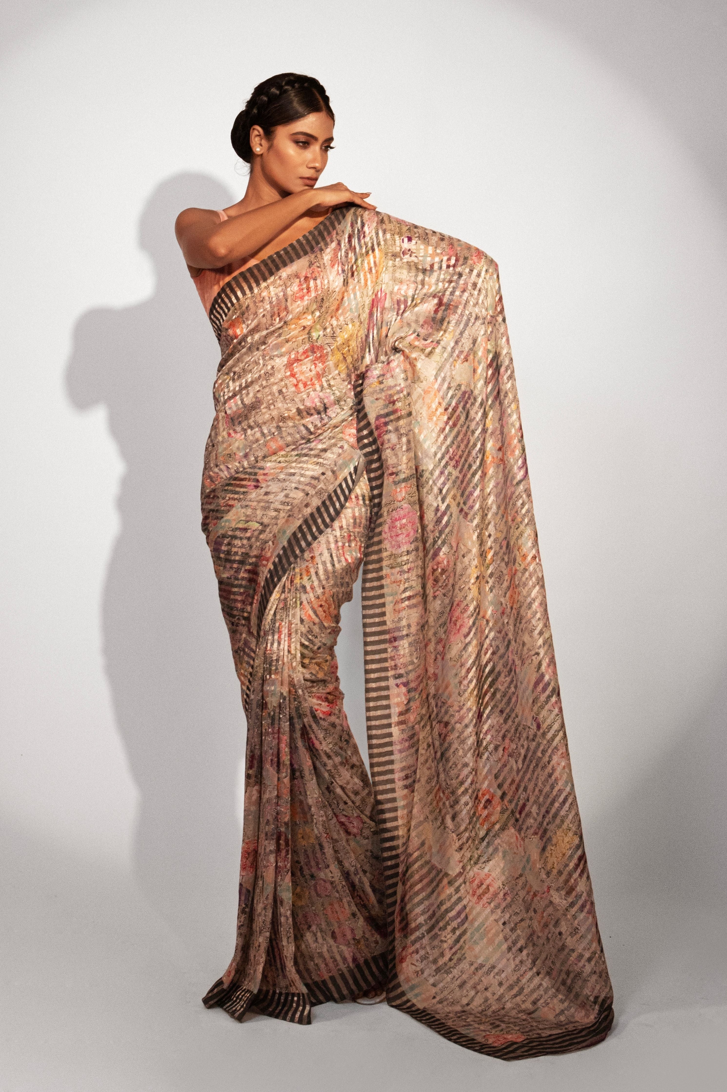 Ethereal Bloom Silk Saree