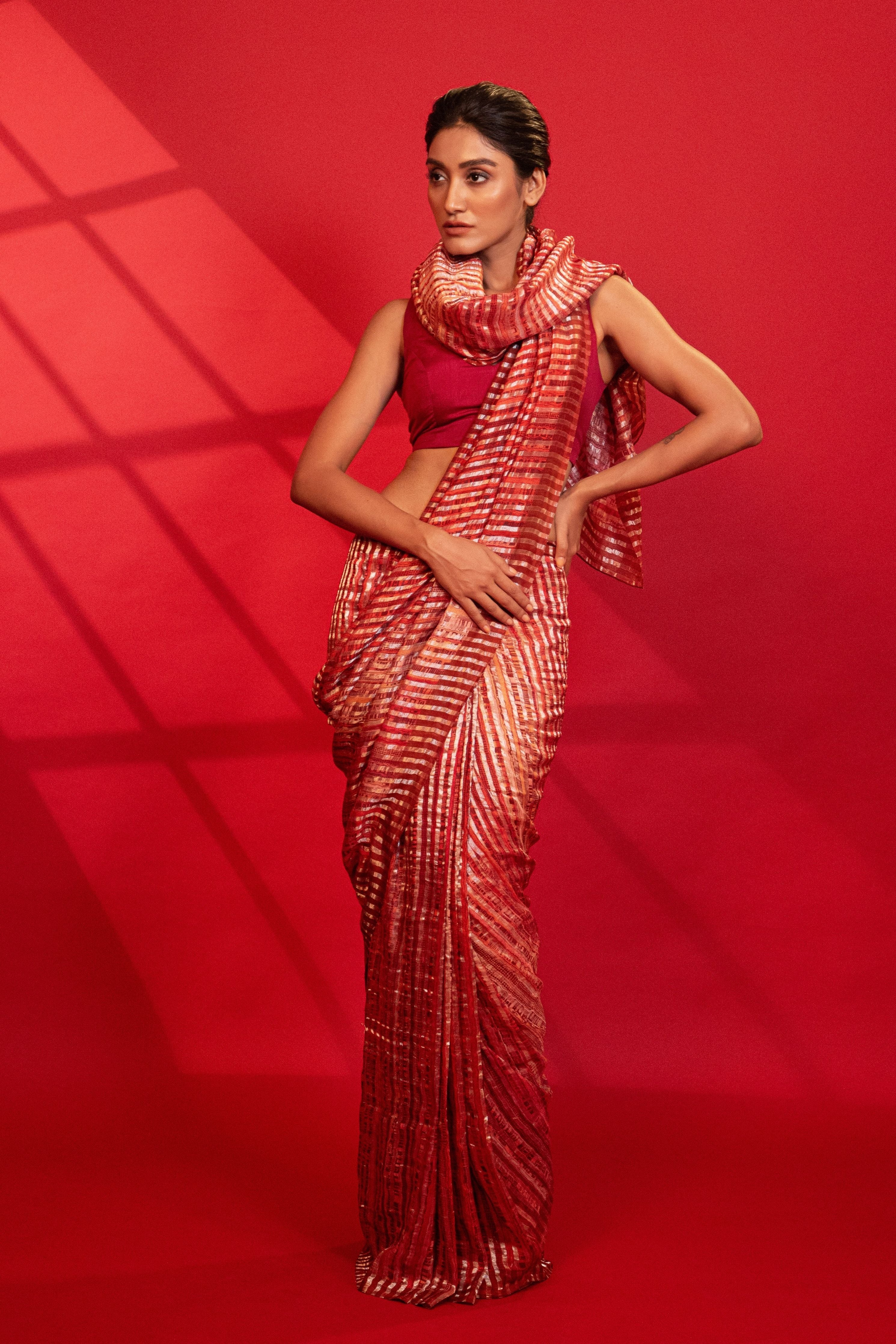 Cityscape Symphony Silk Saree