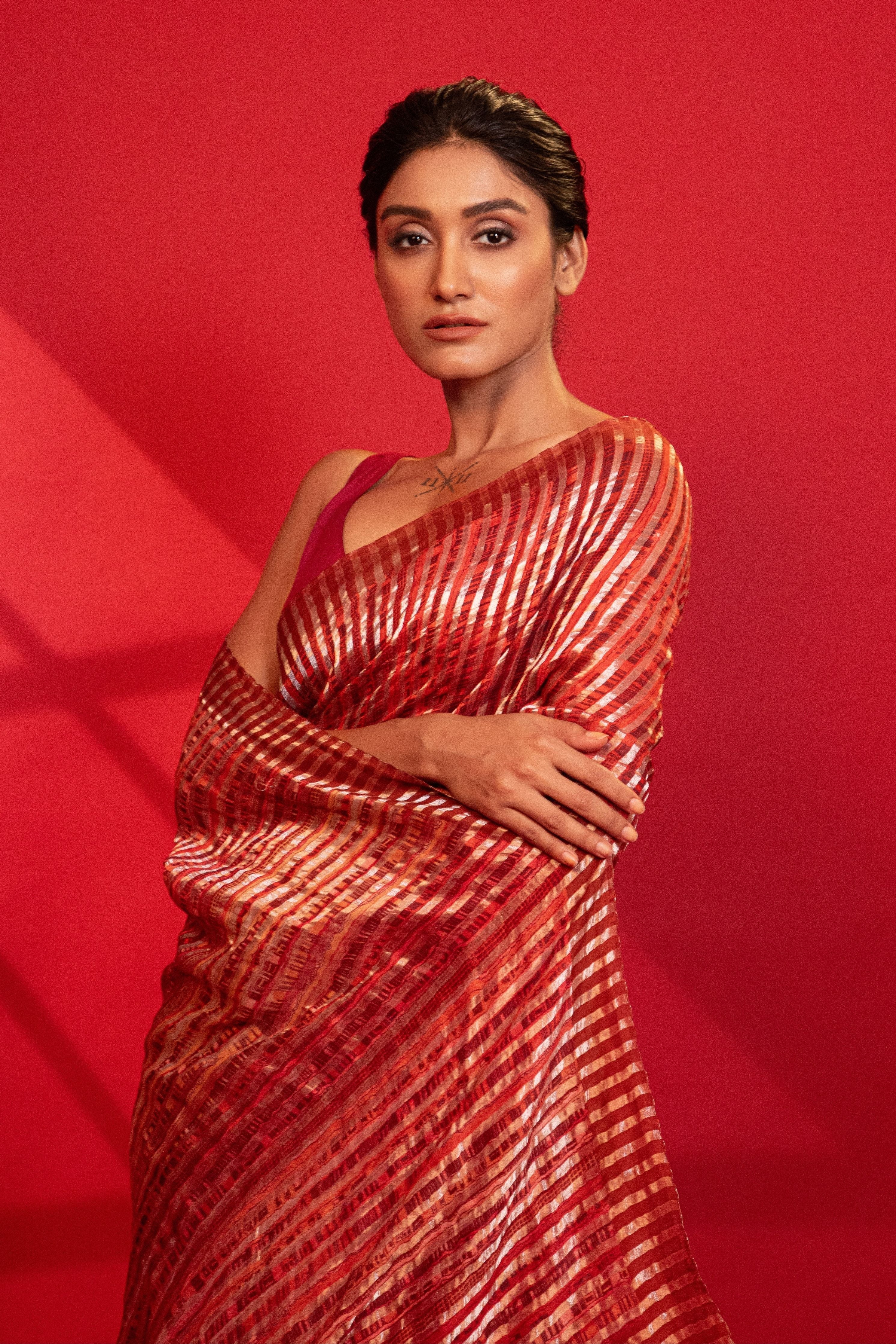 Cityscape Symphony Silk Saree