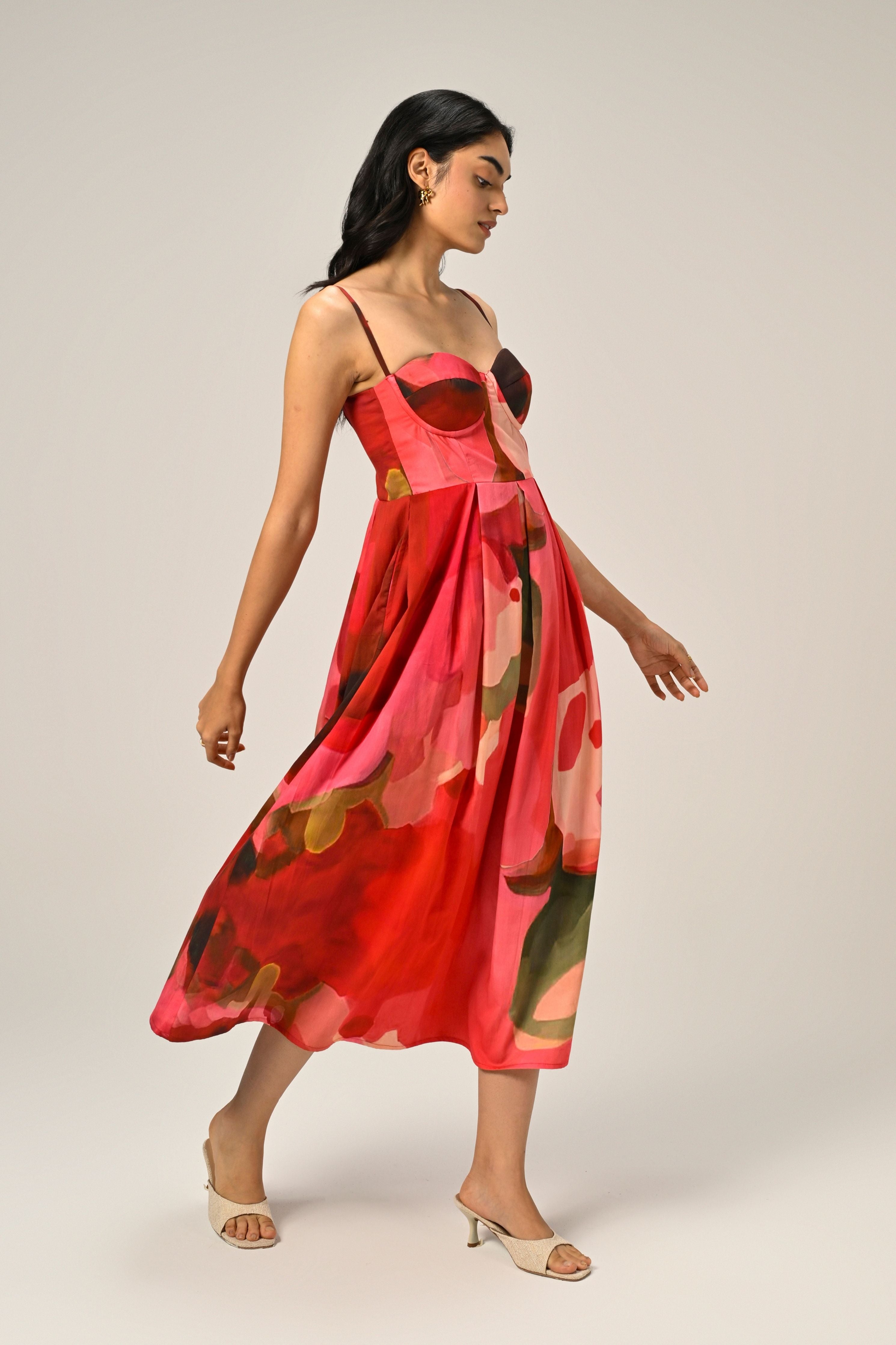 Aurora Rose Padded Dress