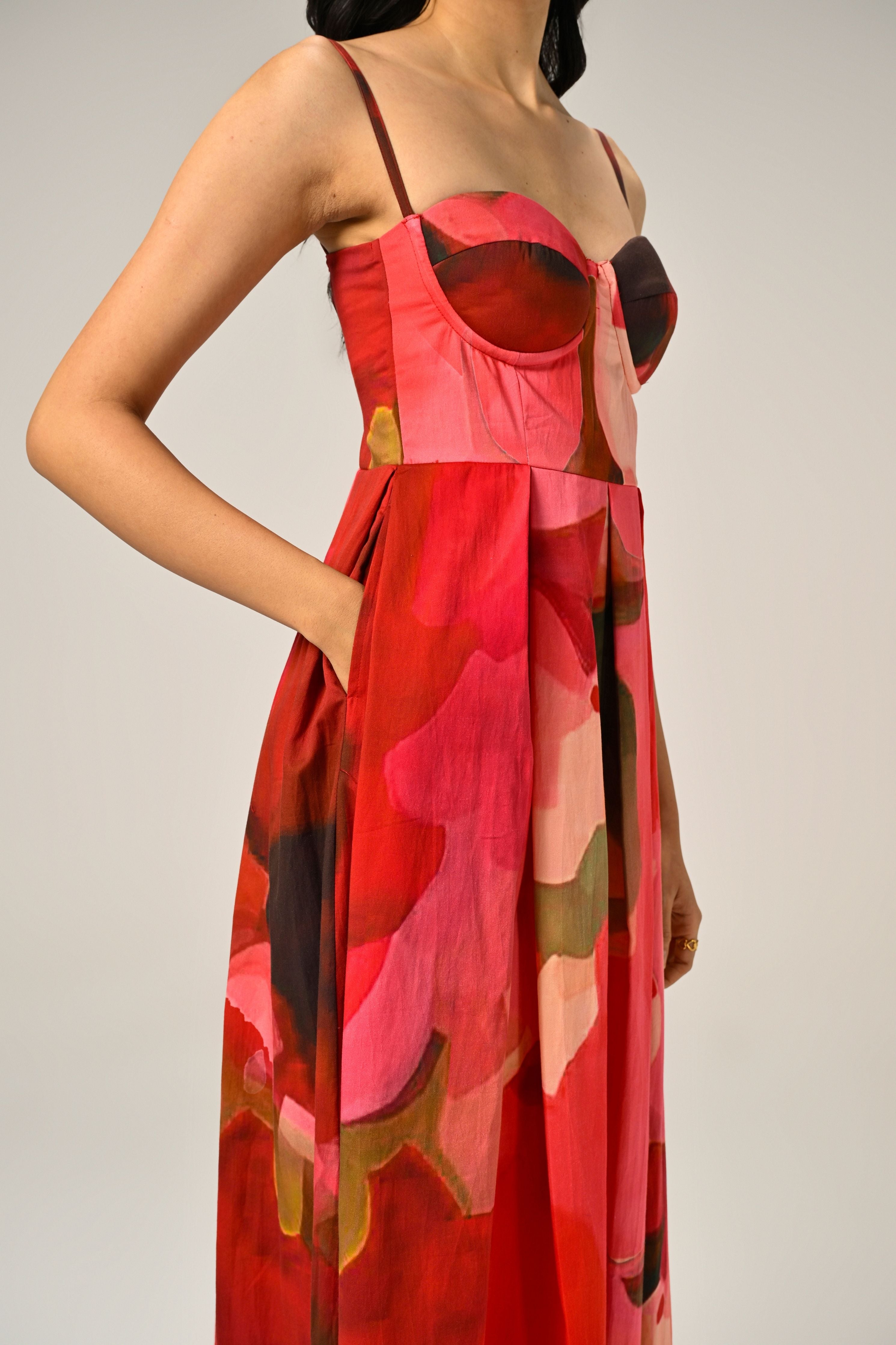 Aurora Rose Padded Dress