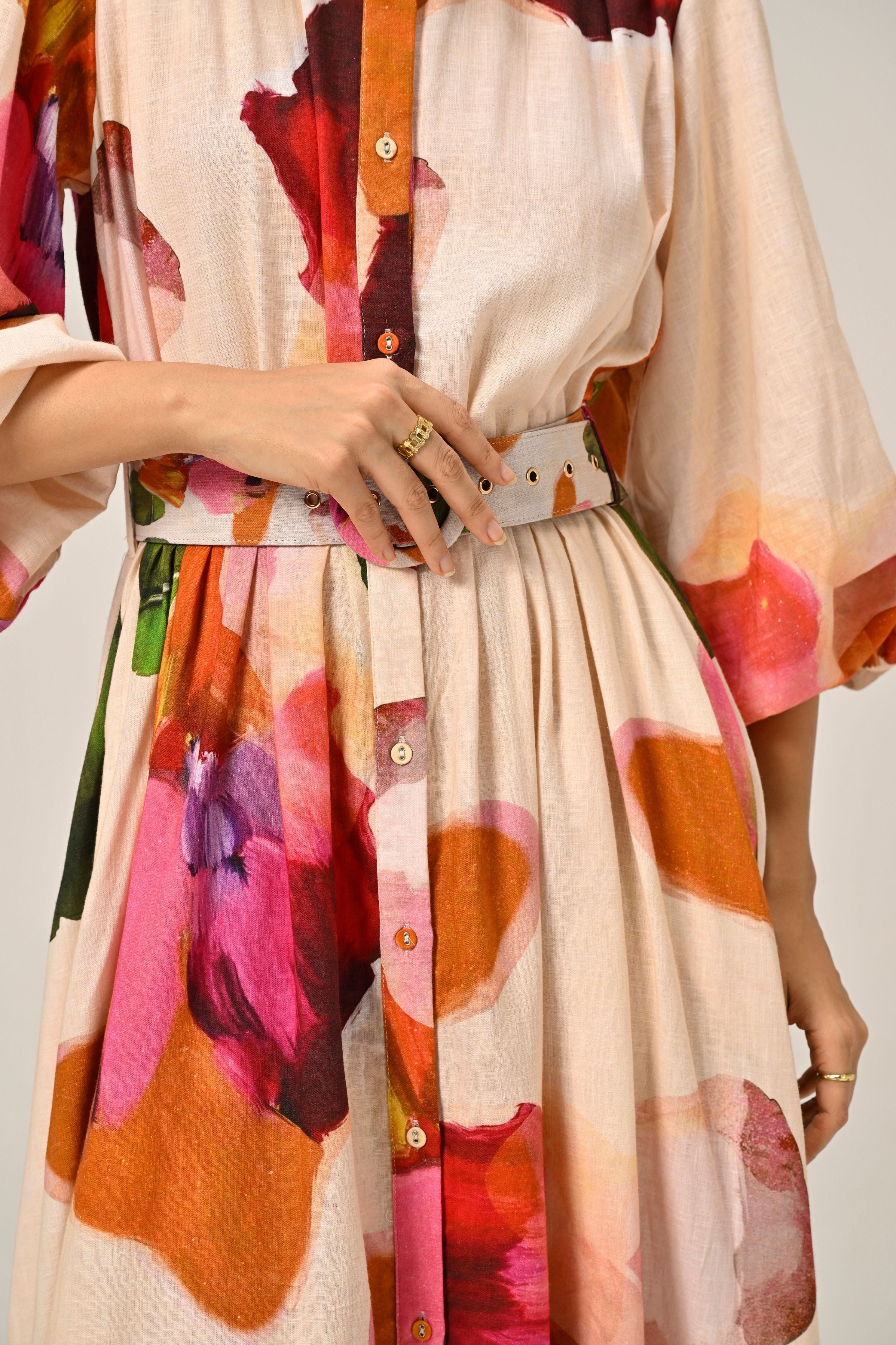 Summer Sway Maxi Shirt Dress