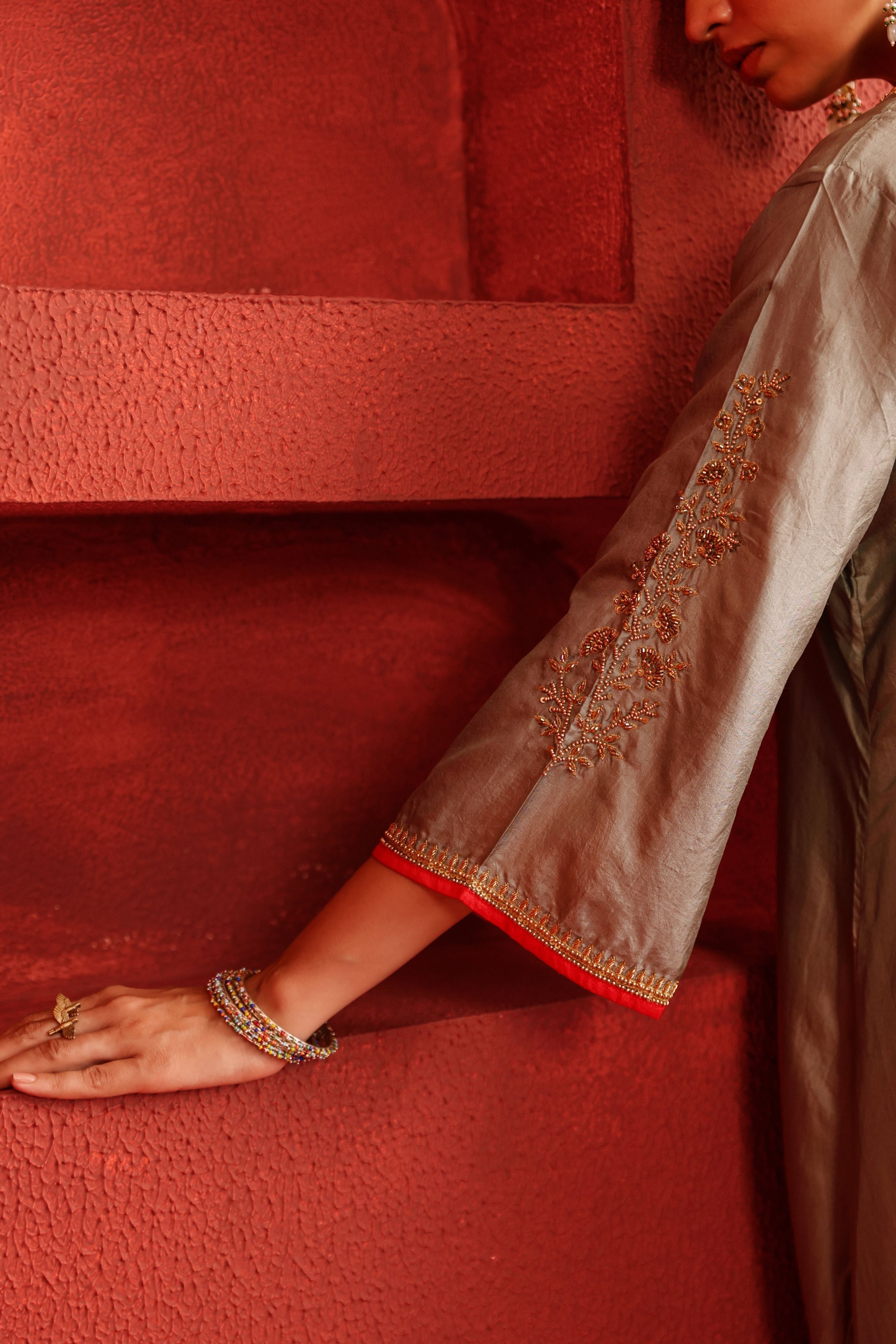 Slate Blue Kurta Set