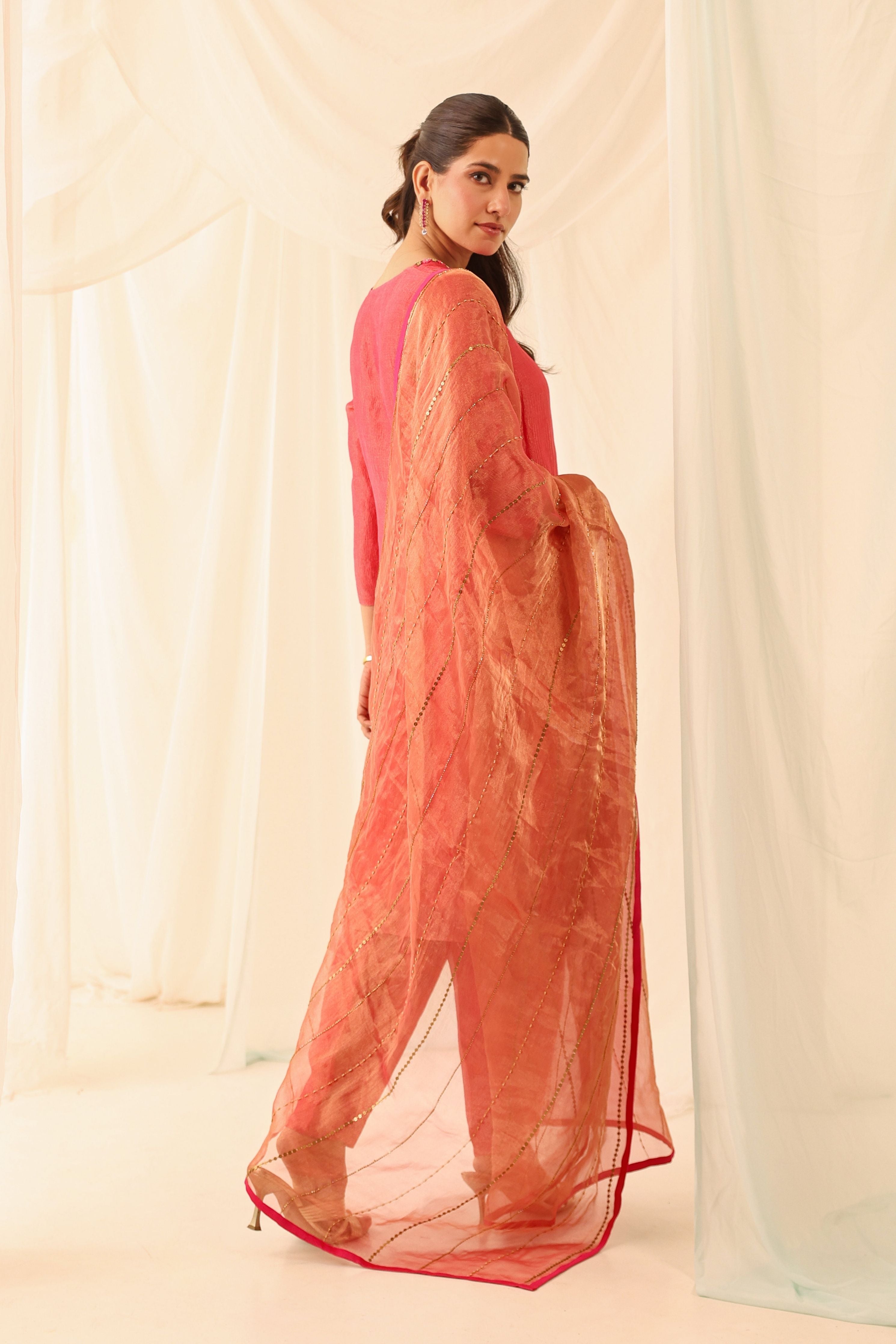 Fuchsia Pink Kurta Set