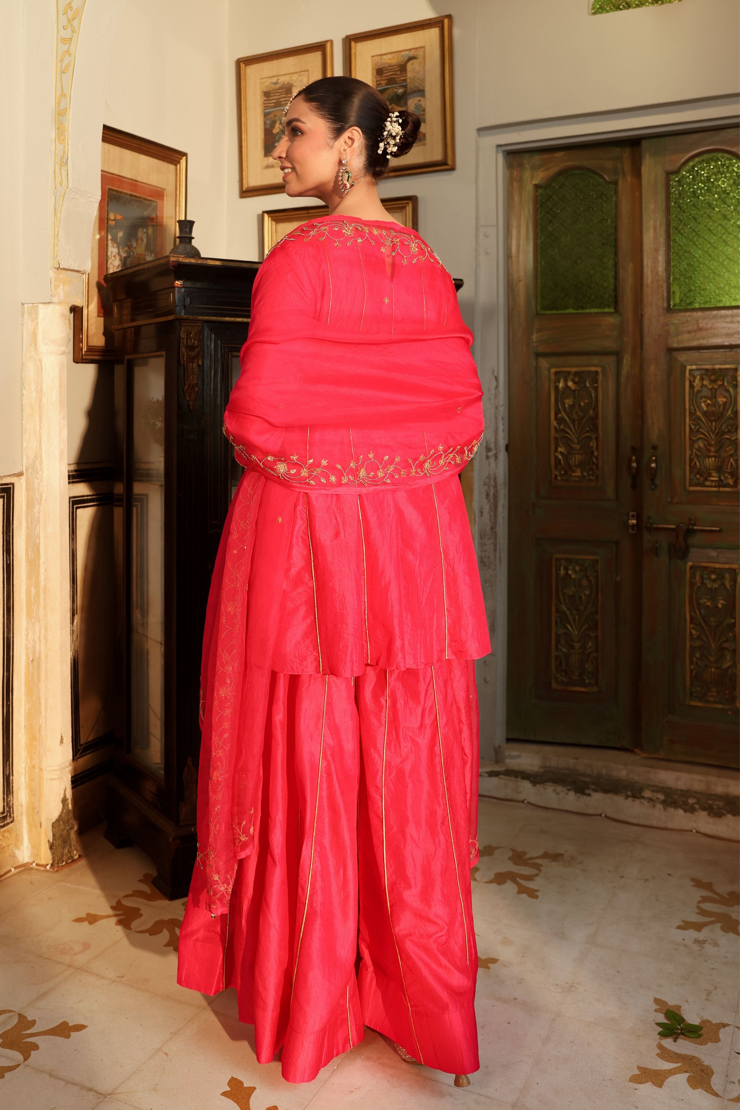 Fuschia Sharara Set