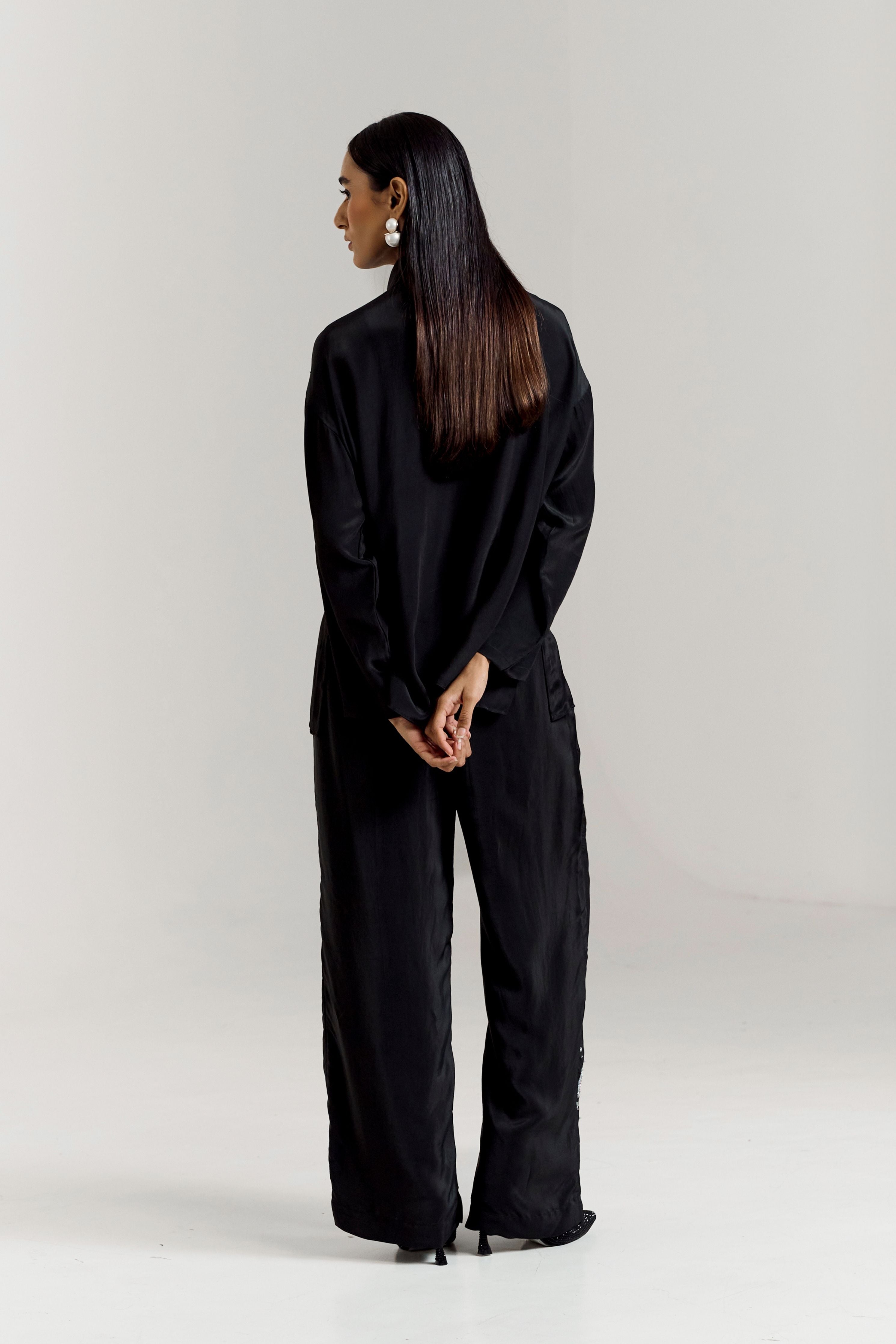 Black Scatter Shirt Coord