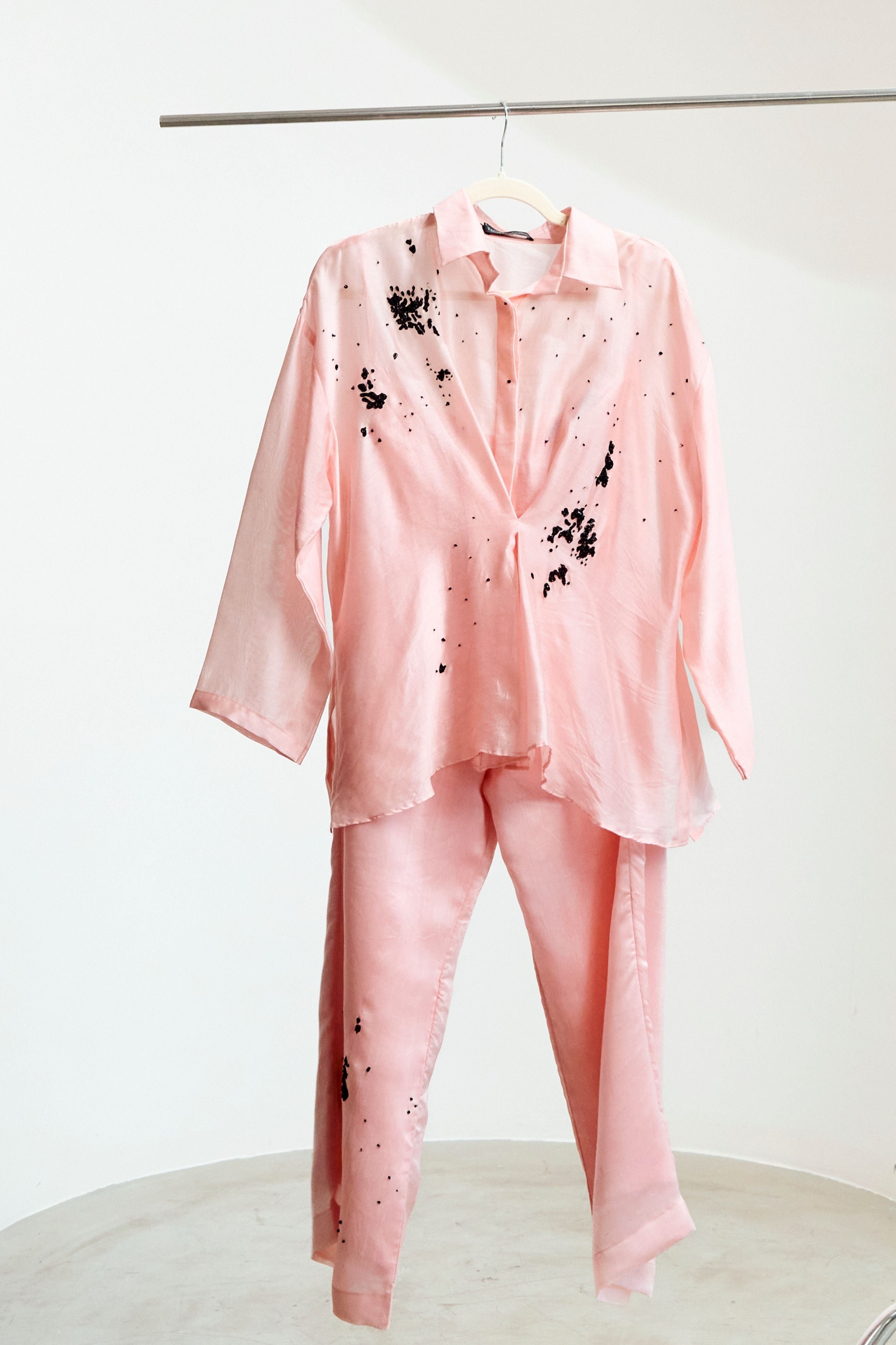 Pink Scatter Shirt Coord
