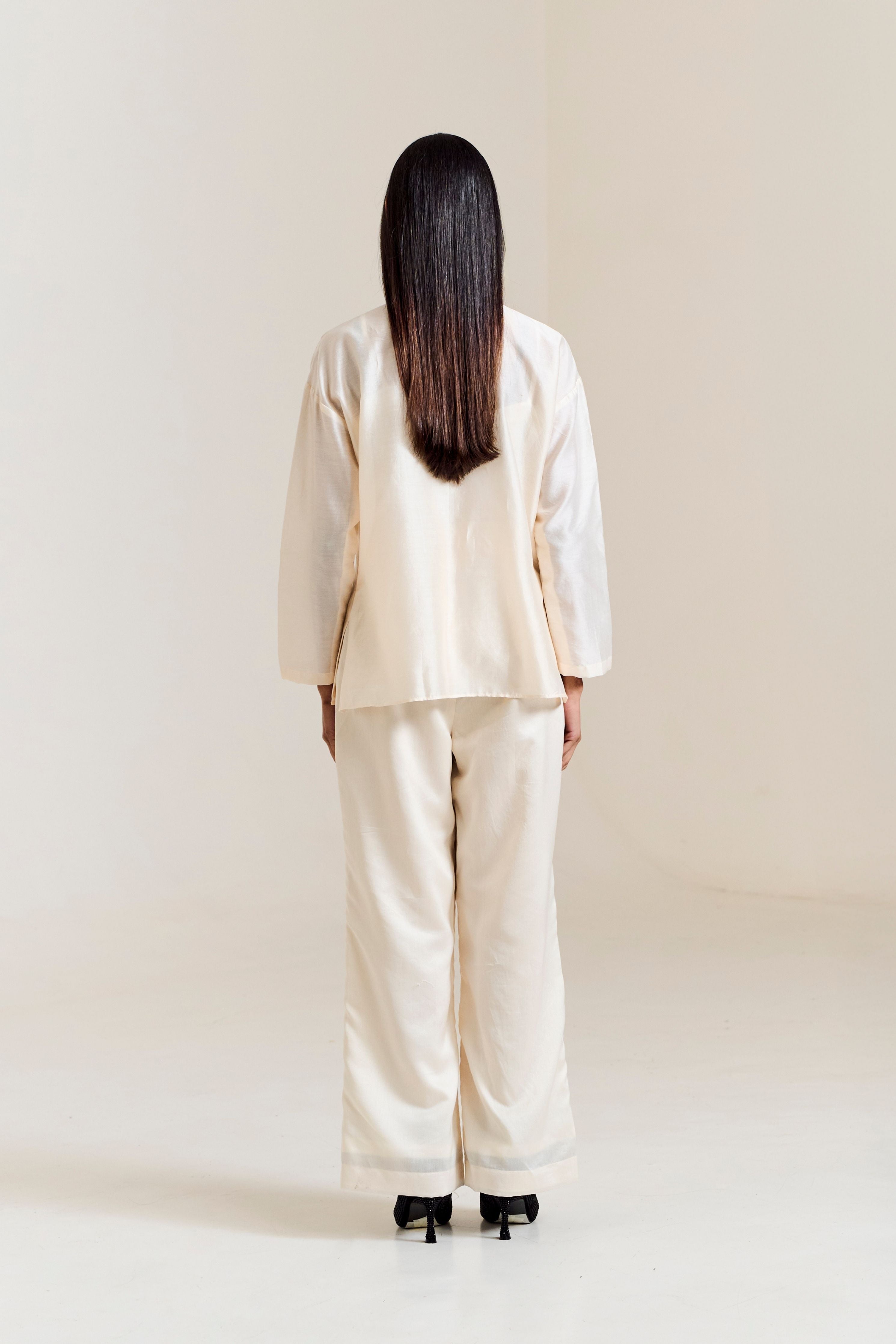 White Scatter Shirt Coord