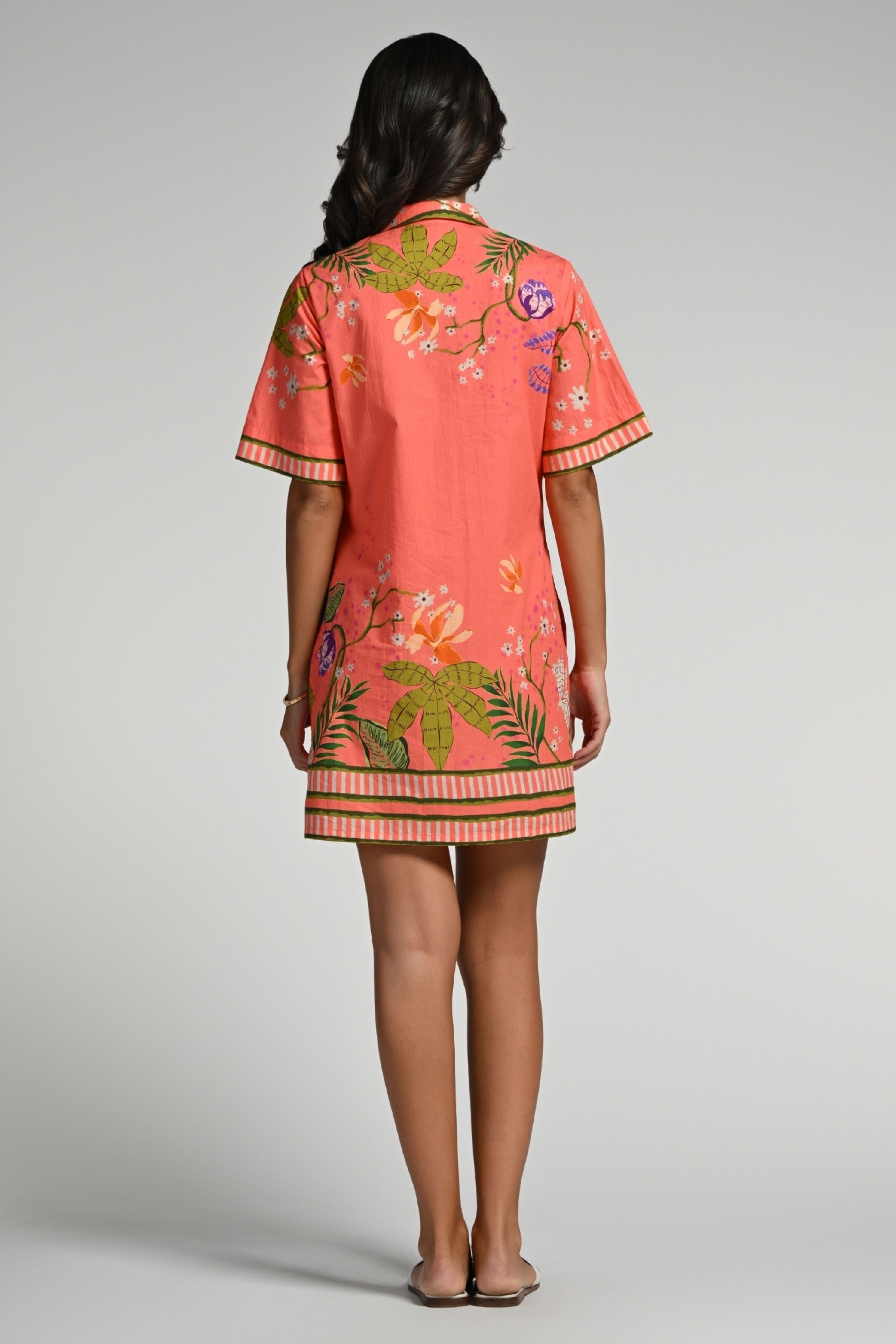 Monkey Pop Cotton Dress