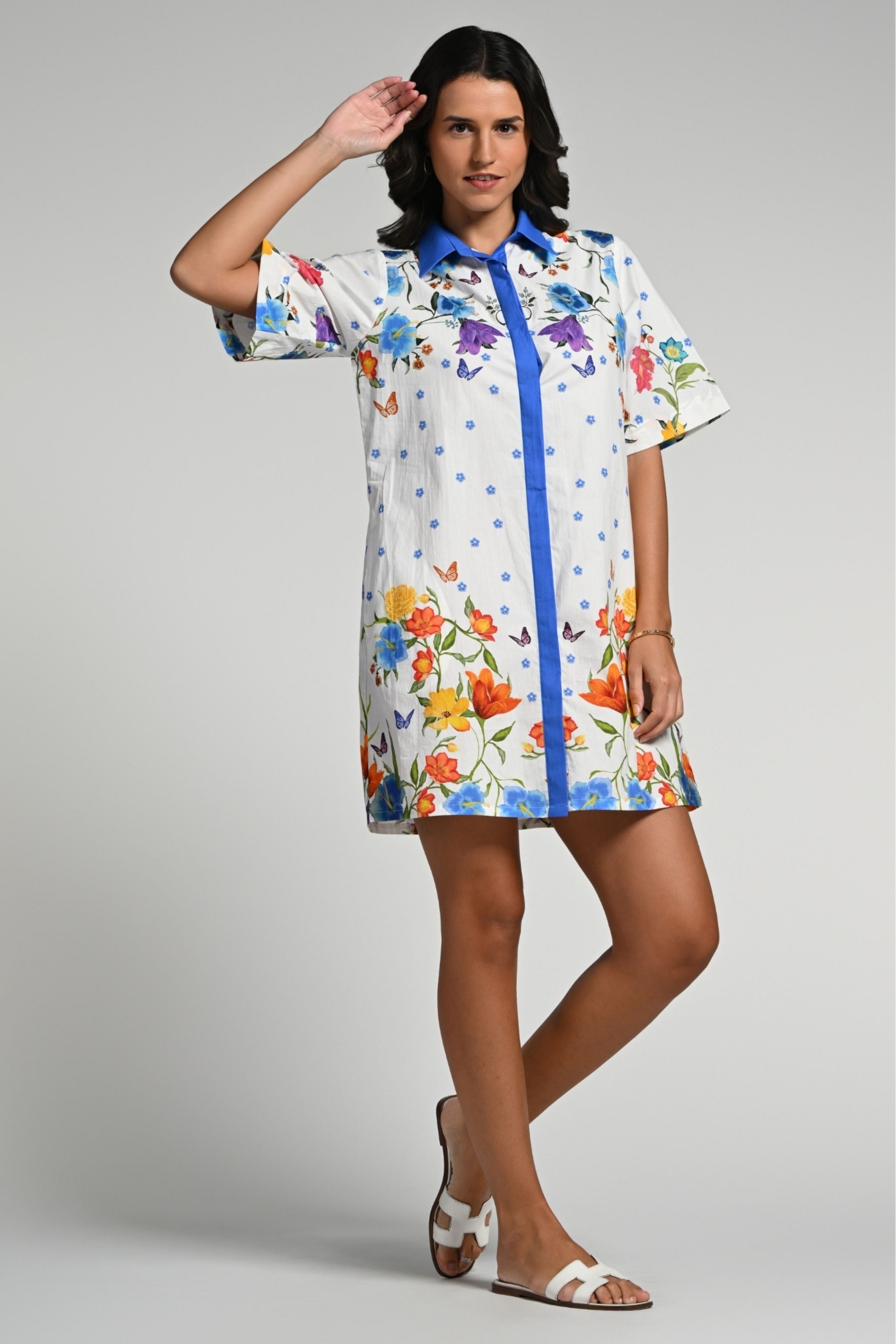 Papillion Garden Cotton Dress