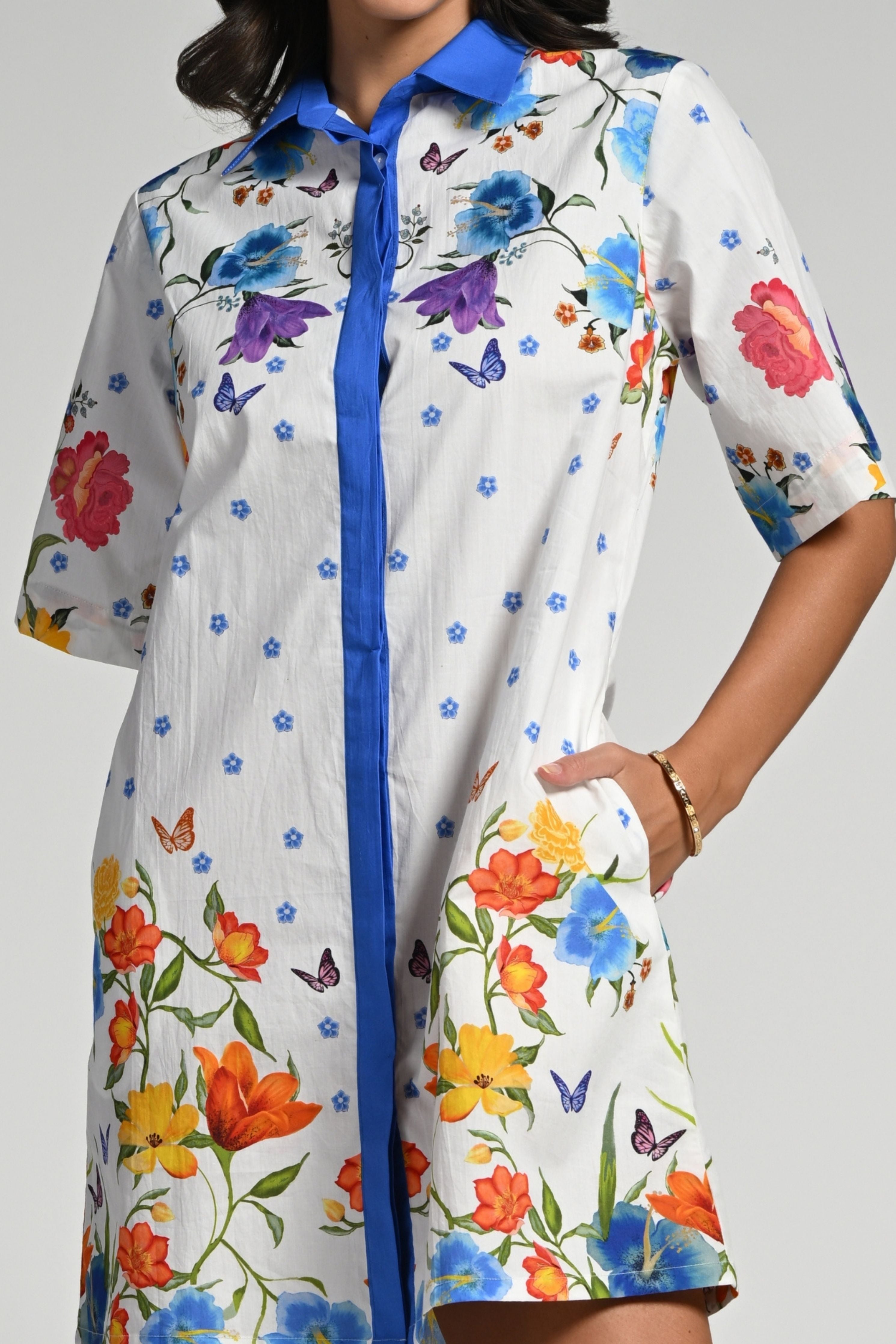 Papillion Garden Cotton Dress