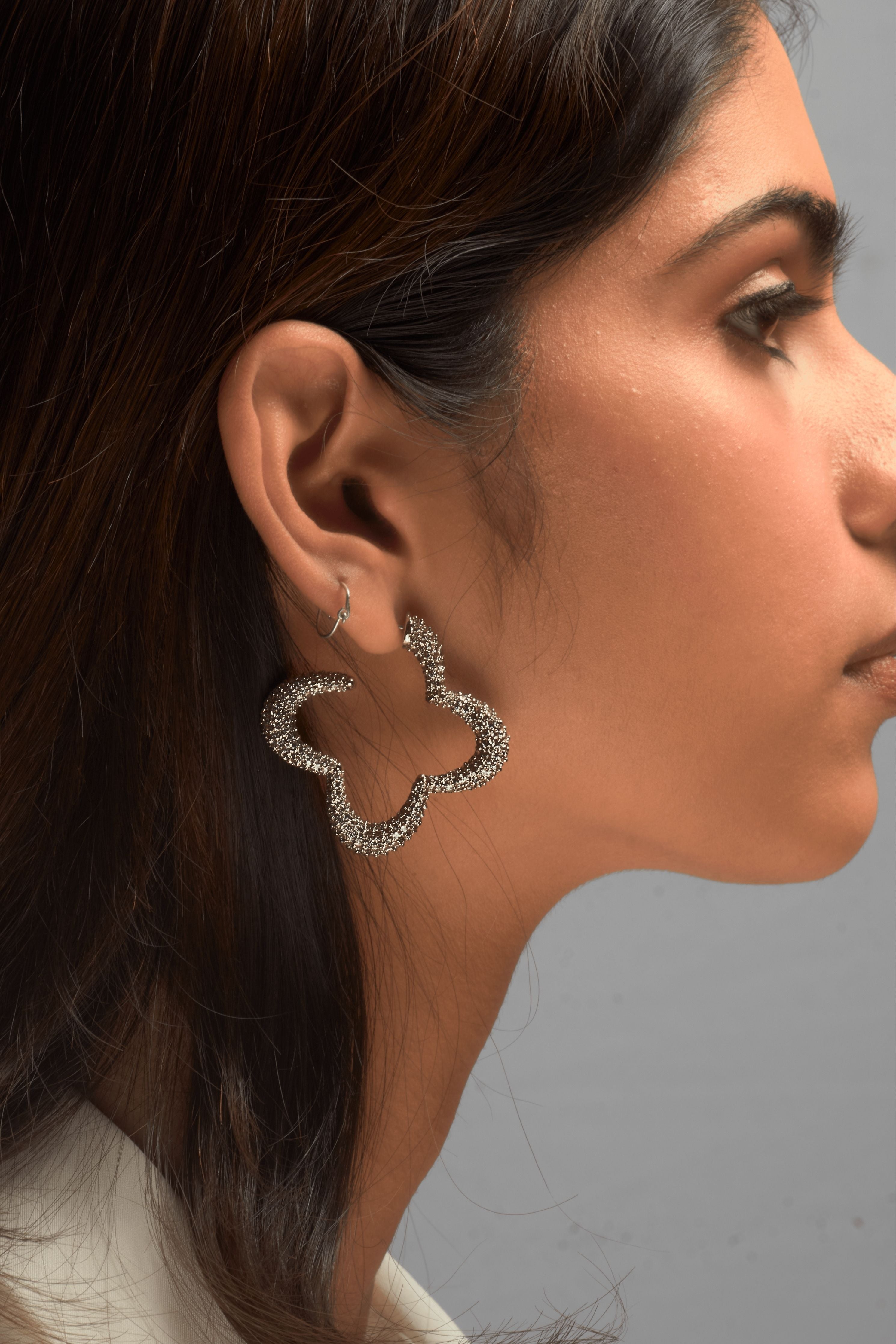 Silver Statement Bella Earrings
