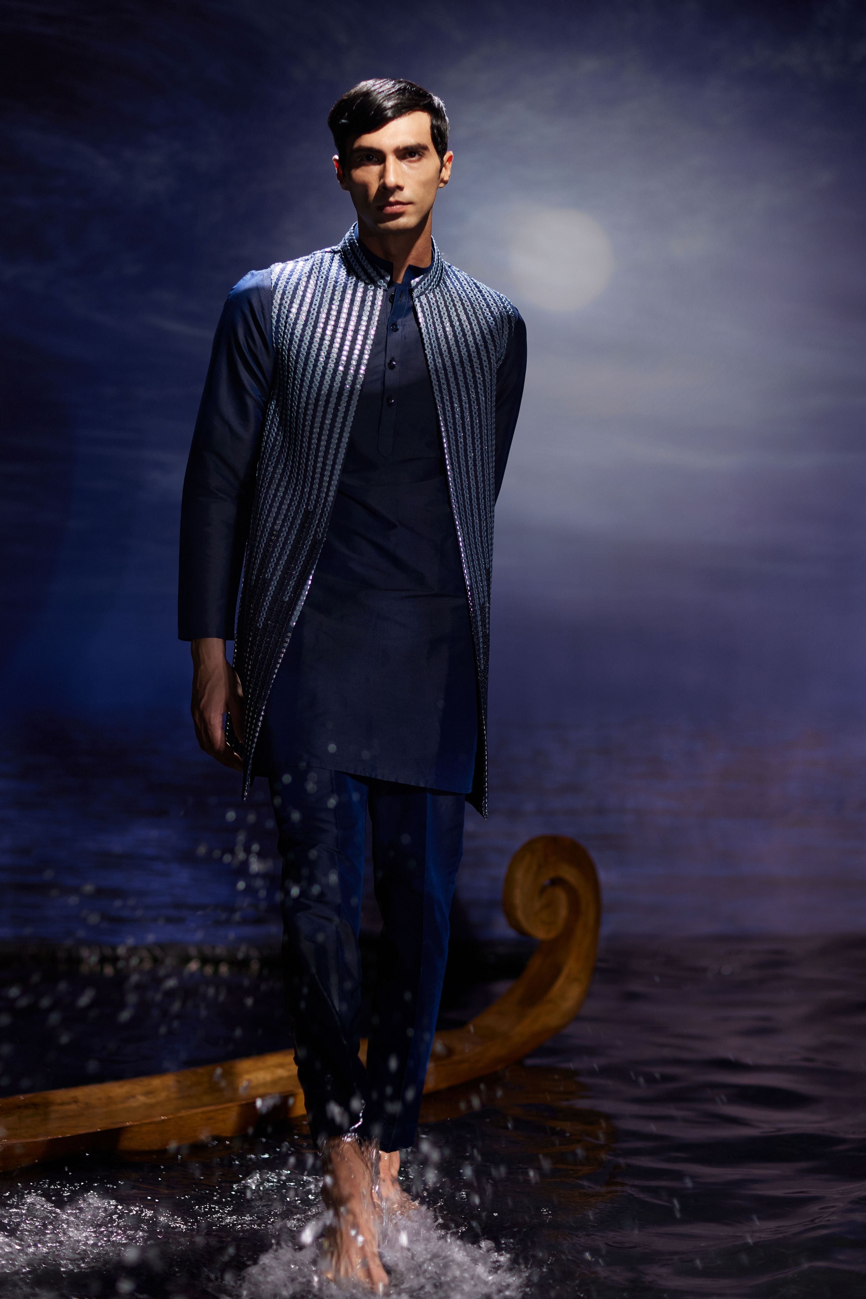 Lehar Miror Hnad Embrodiery Jacket Set