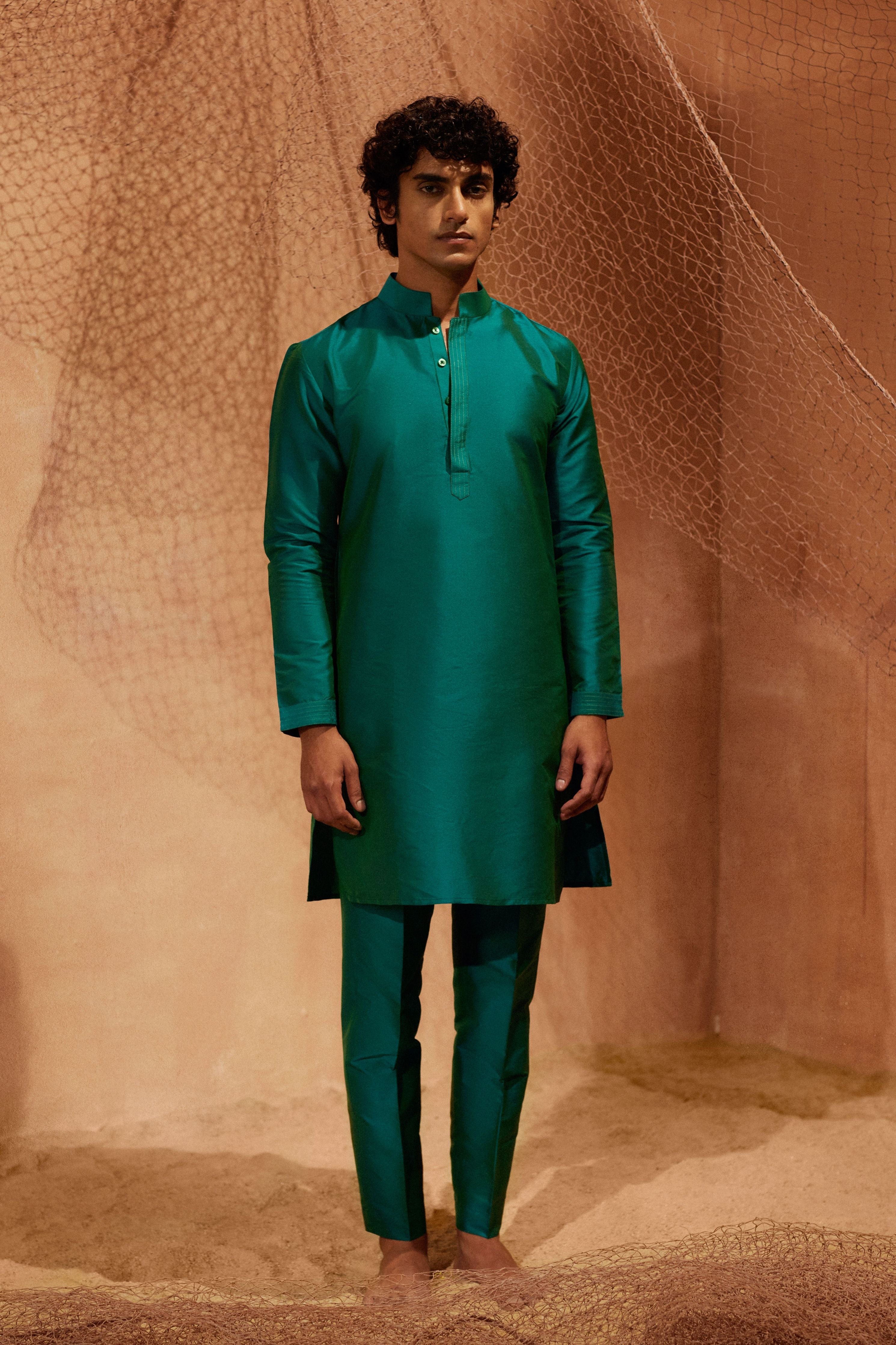 Green Tagai Kurta Set