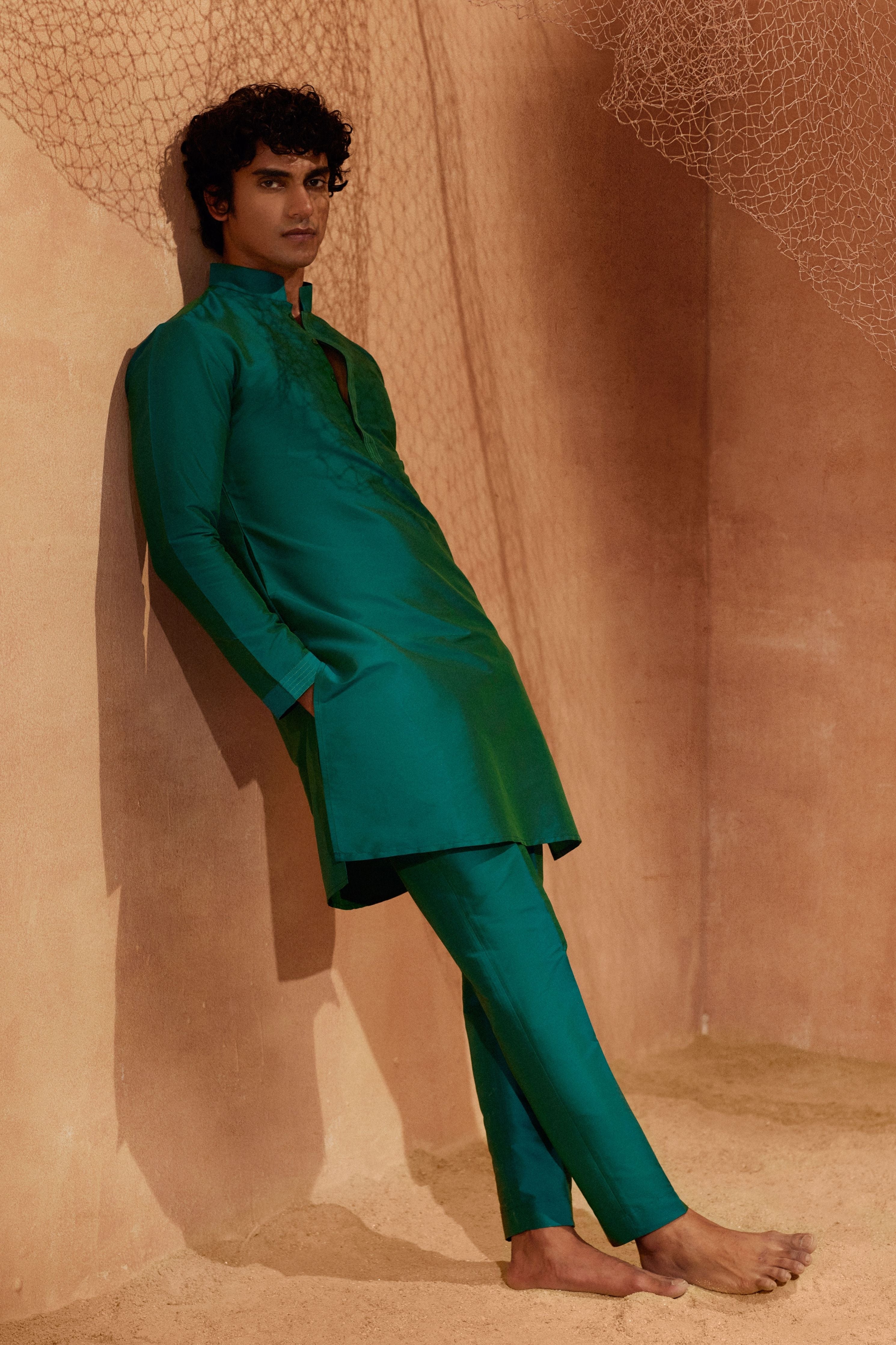 Green Tagai Kurta Set