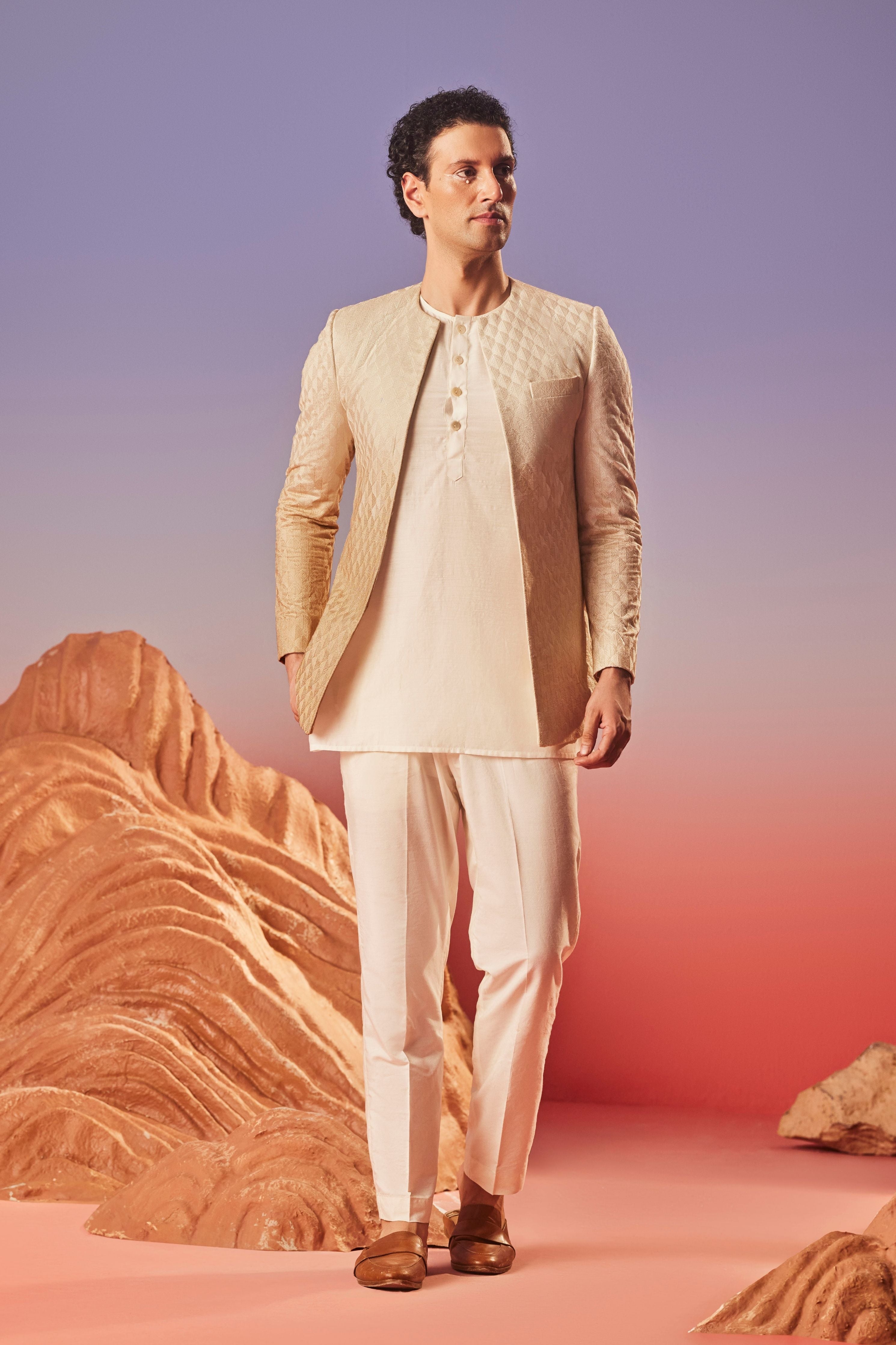 Elaan - Silk Embroidery - Indo Western Set