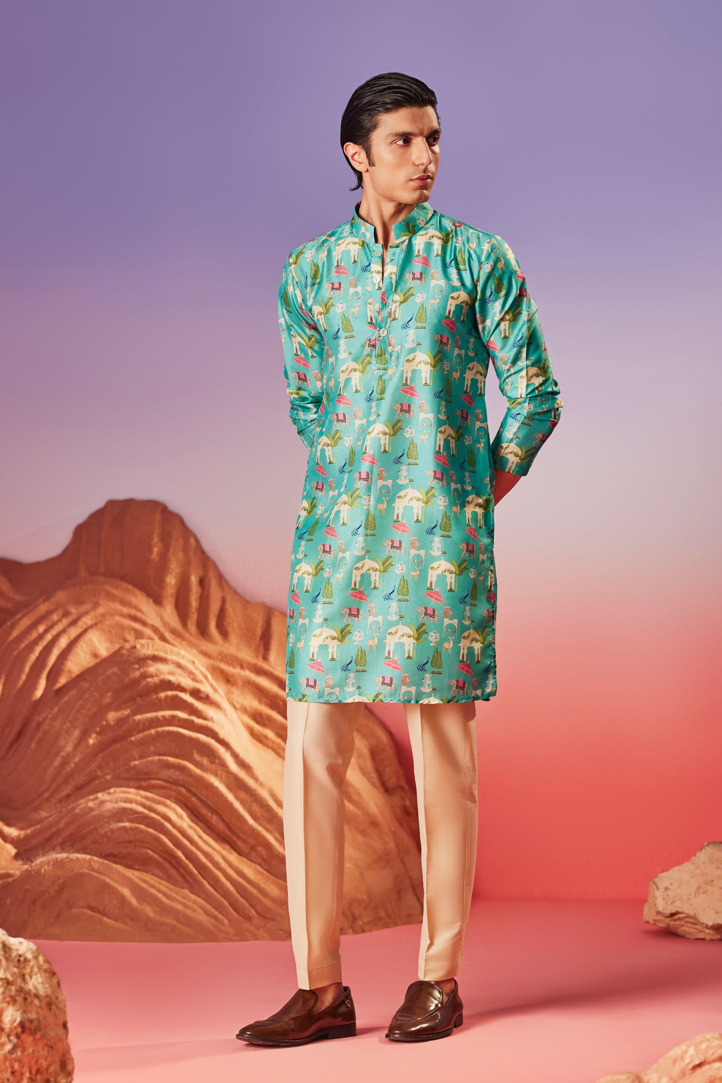 Noor Mahal Silk Kurta