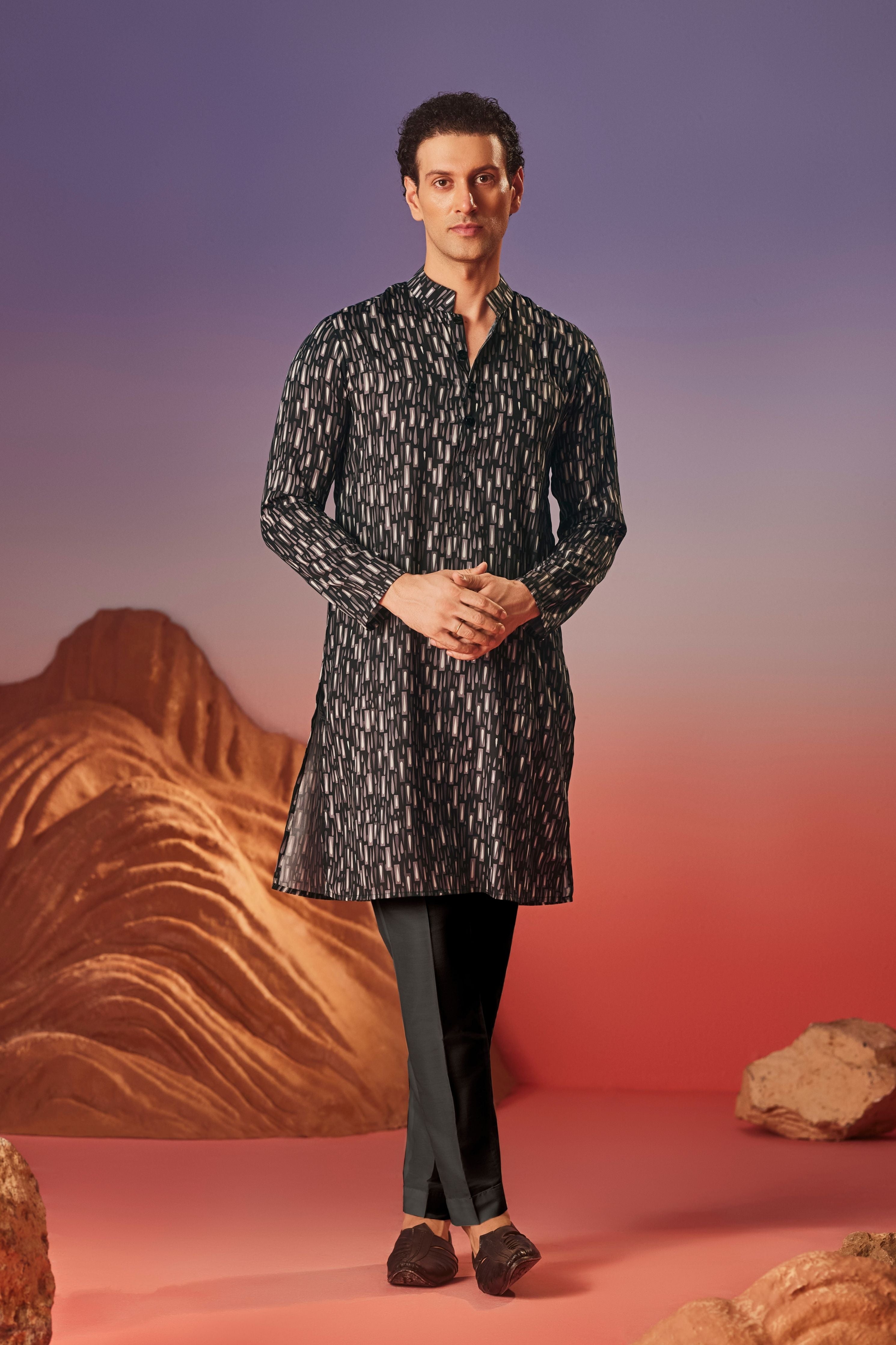 Dark Canvas Kurta