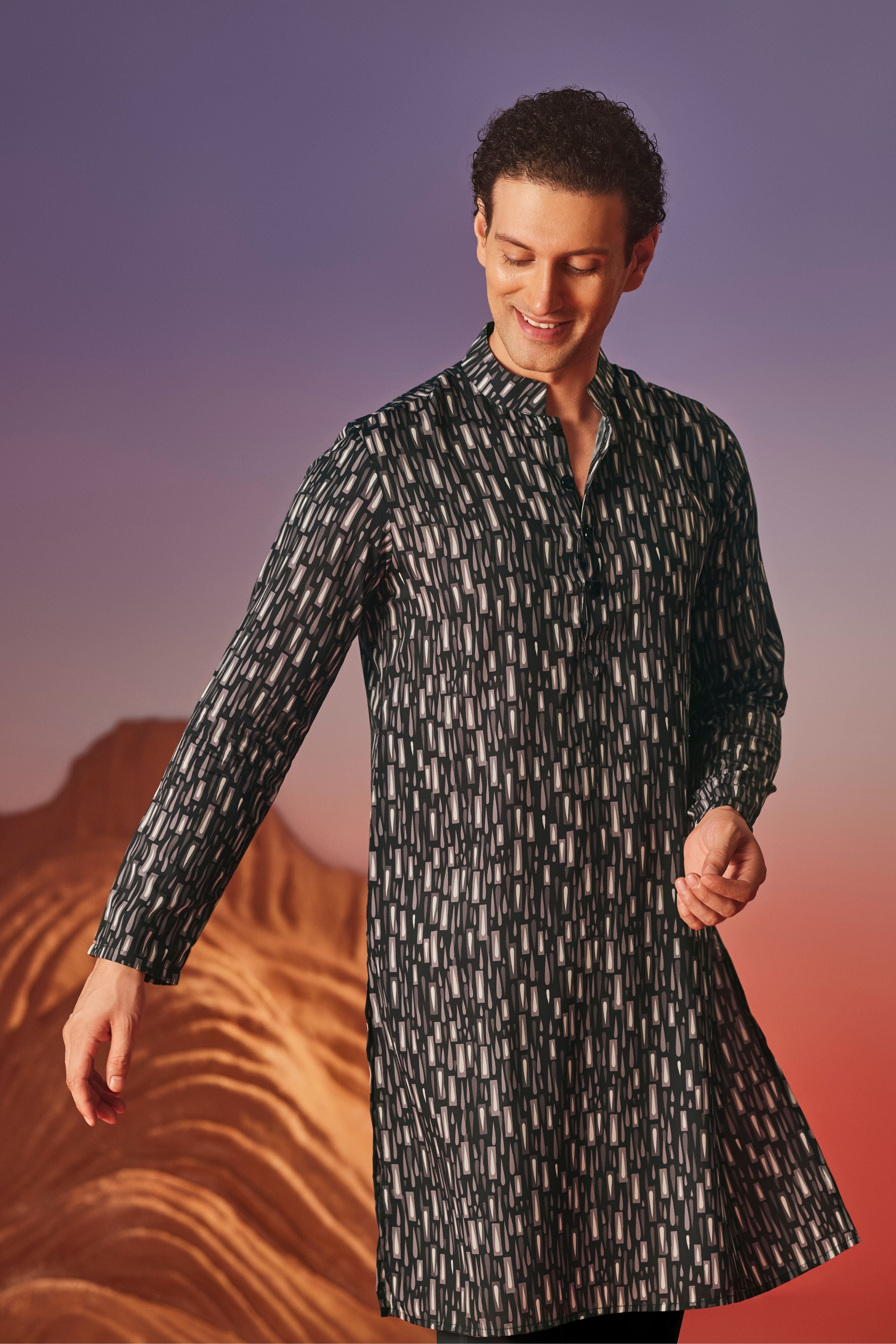 Dark Canvas Kurta