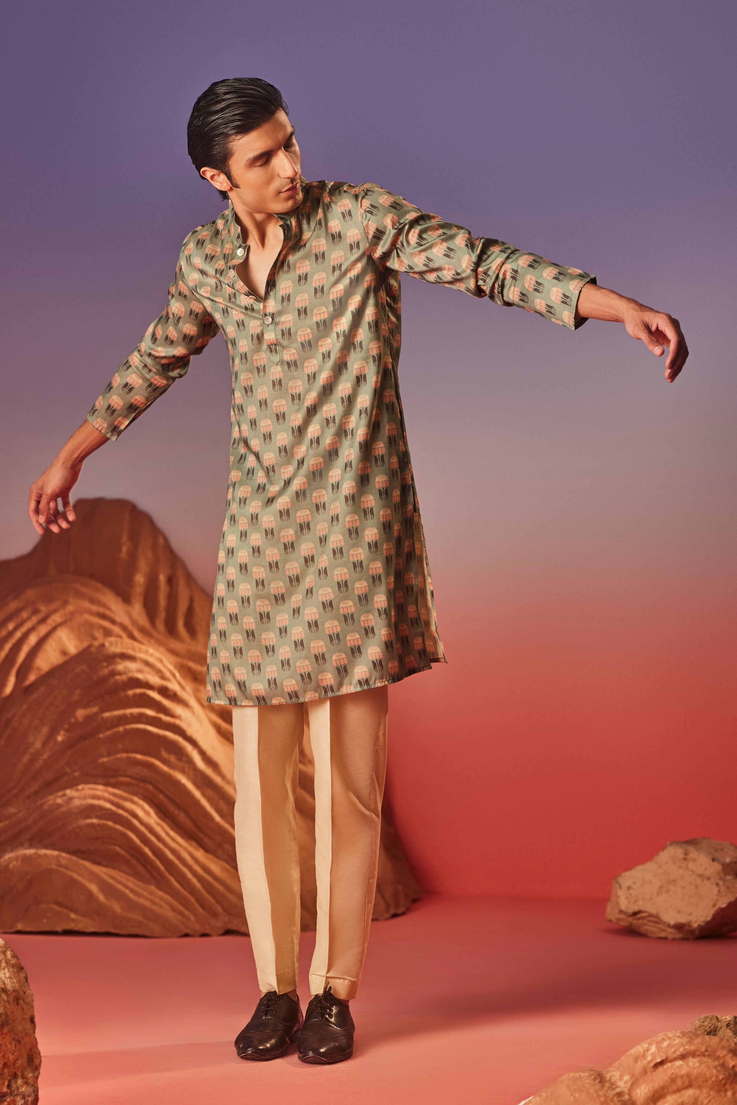 Green Blush Kurta