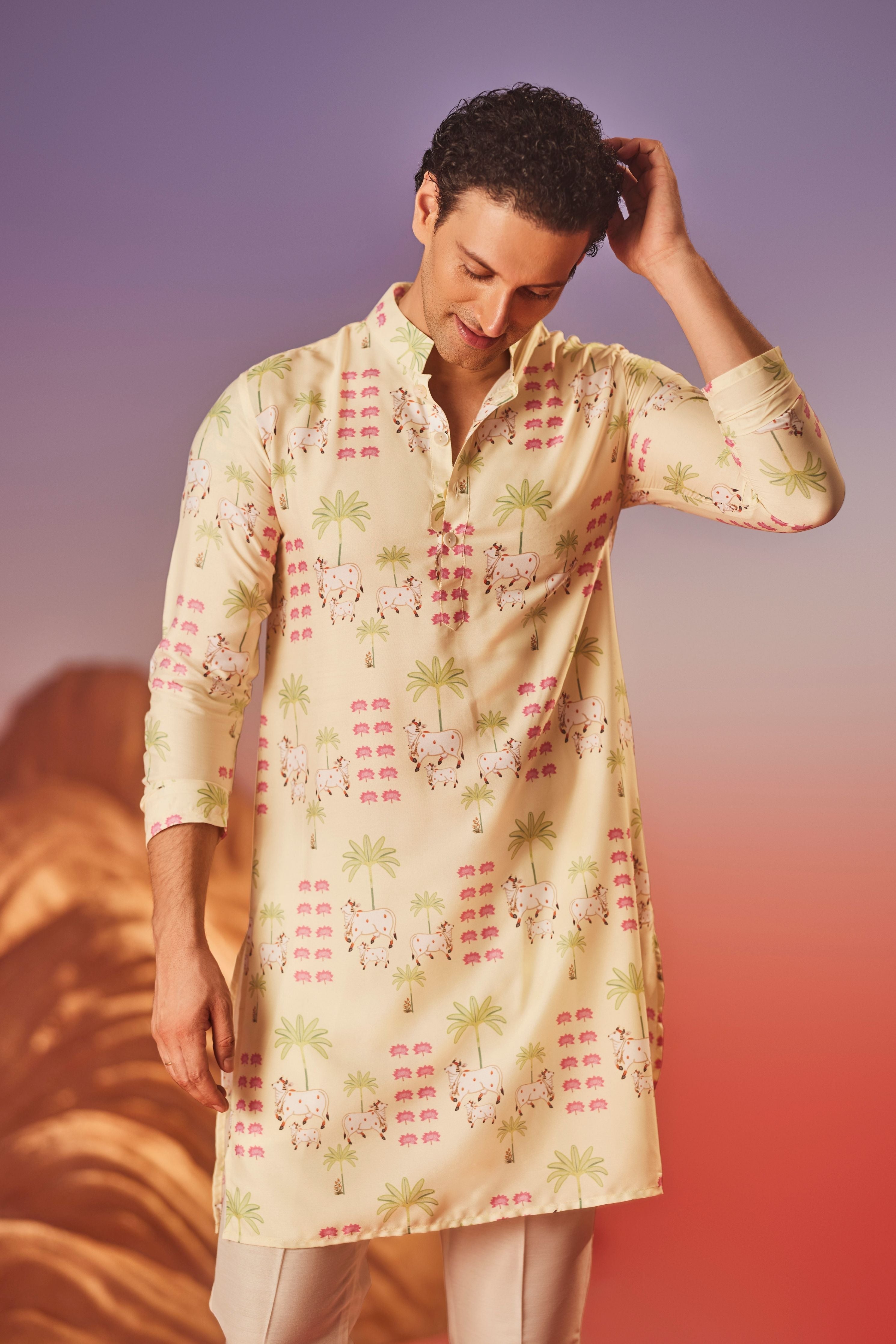 Pichwai Tales Silk Kurta