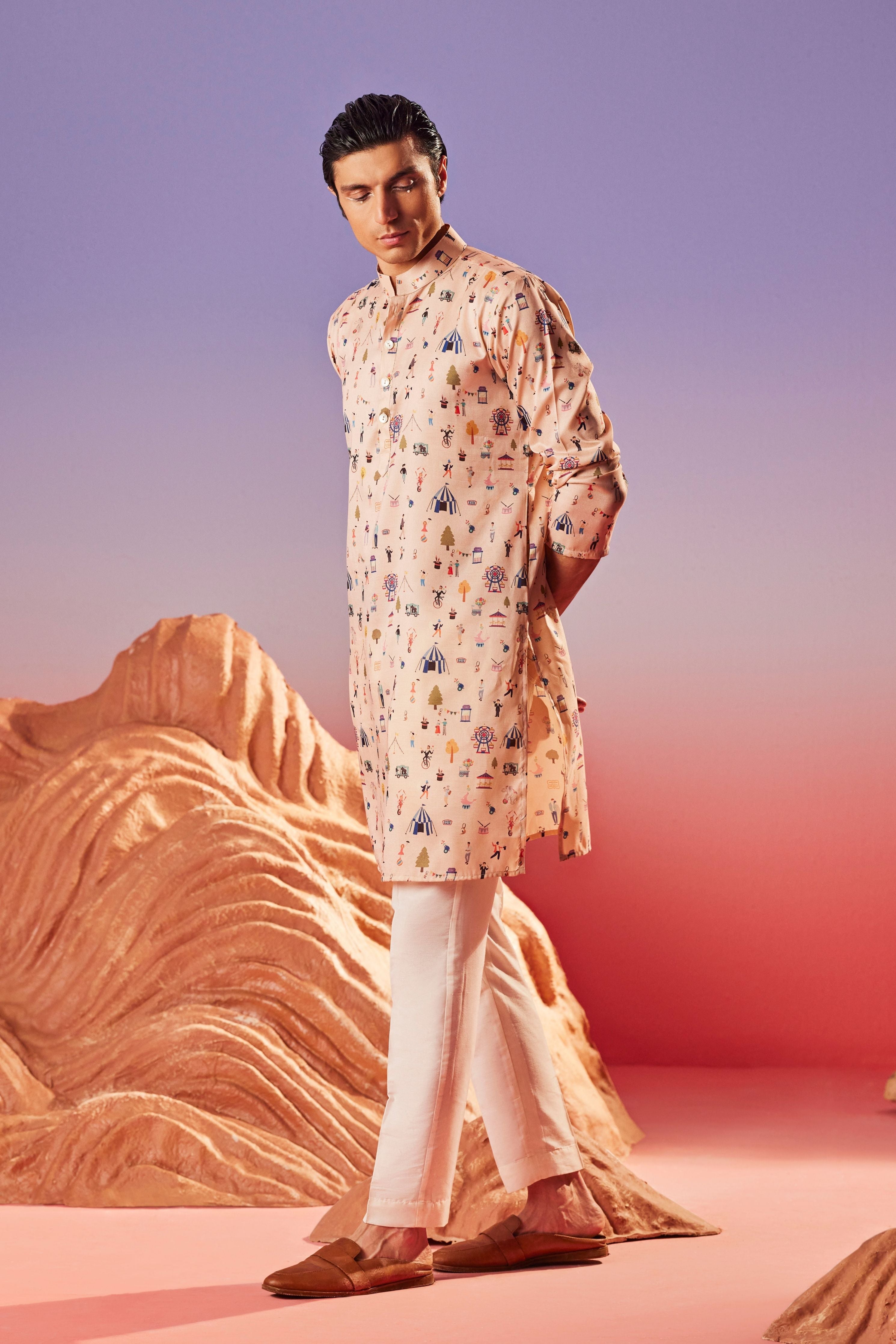 Circus Flair Silk Kurta
