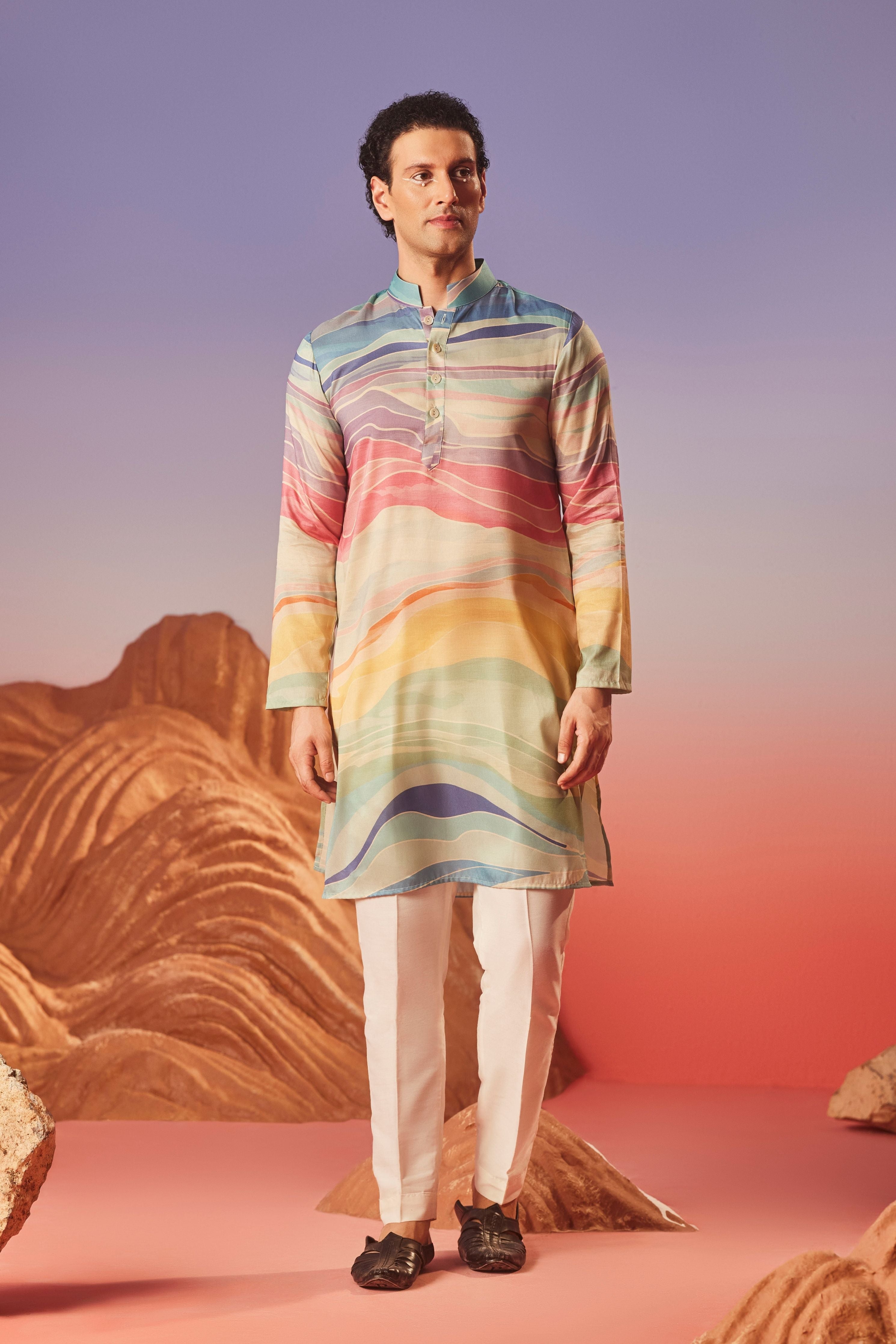 Wave Of Colors  Kurta