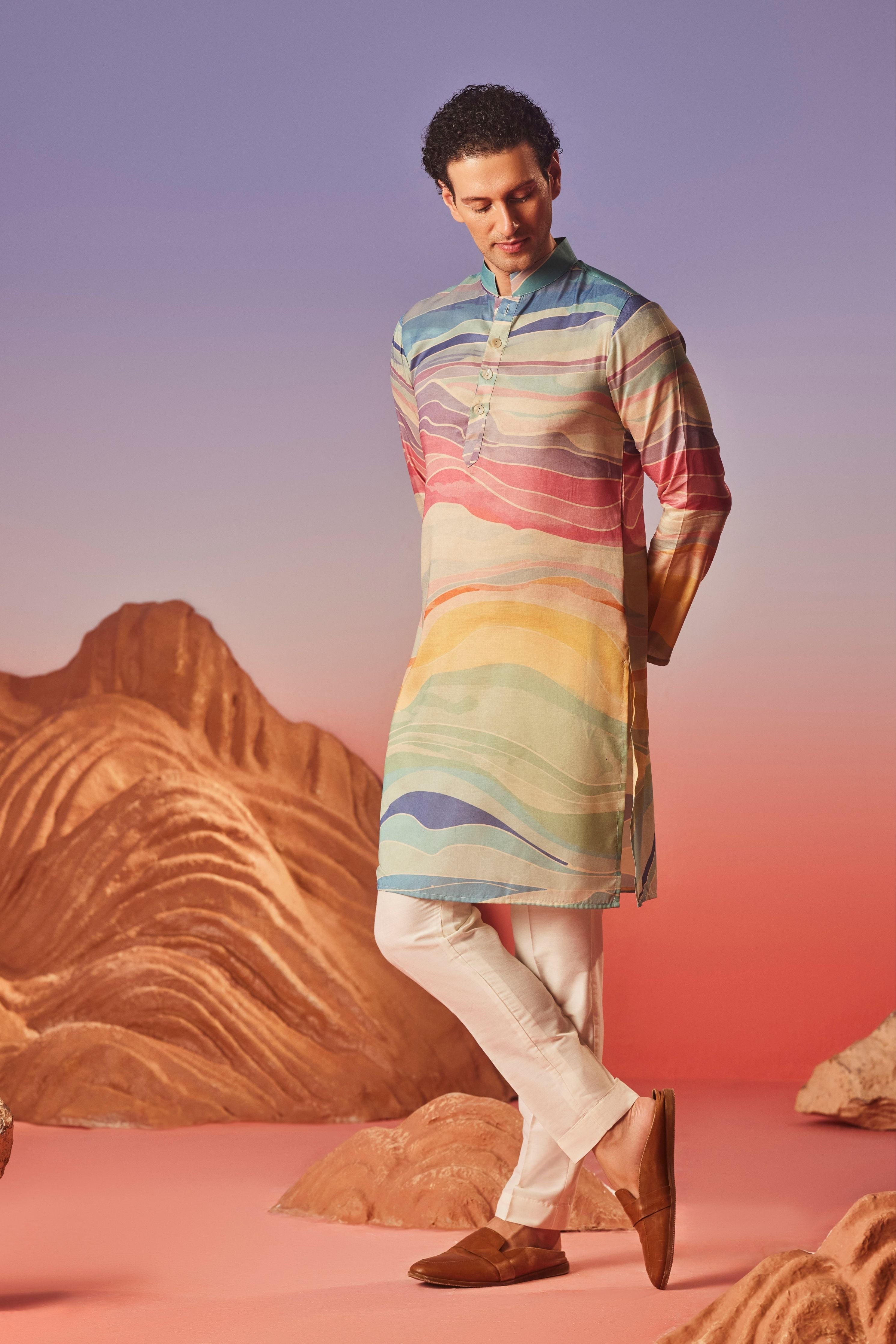 Wave Of Colors  Kurta