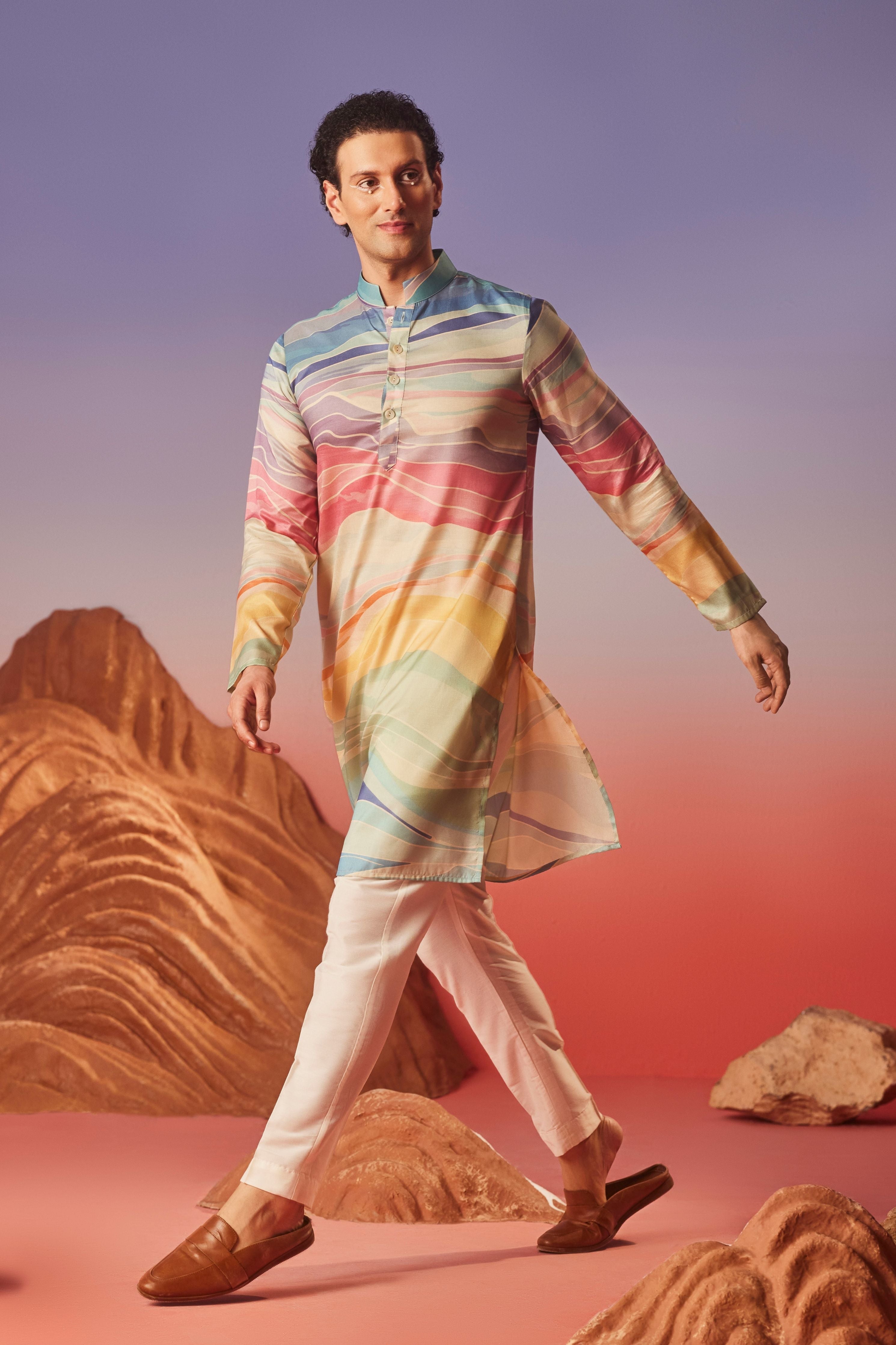 Wave Of Colors  Kurta