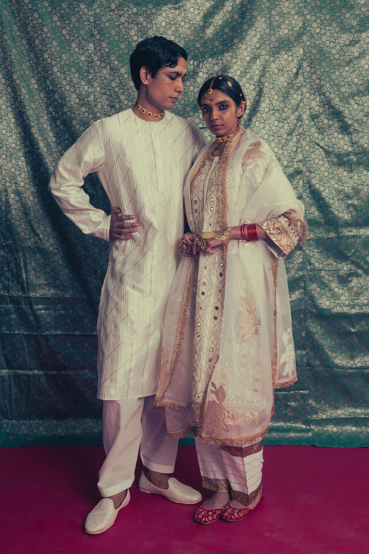 Ambar Pleated Kurta Set