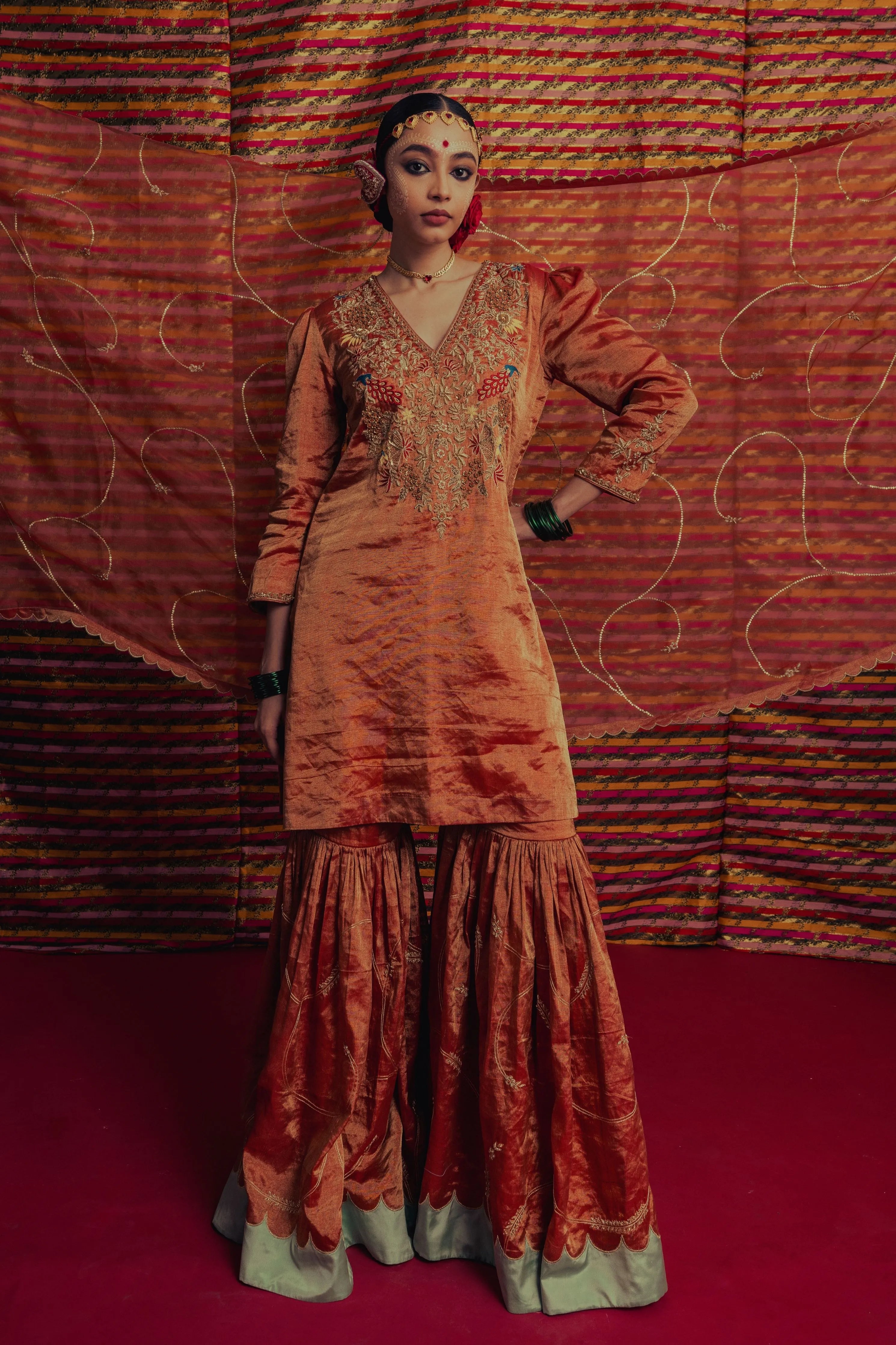 Noor Sharara Odhni Set