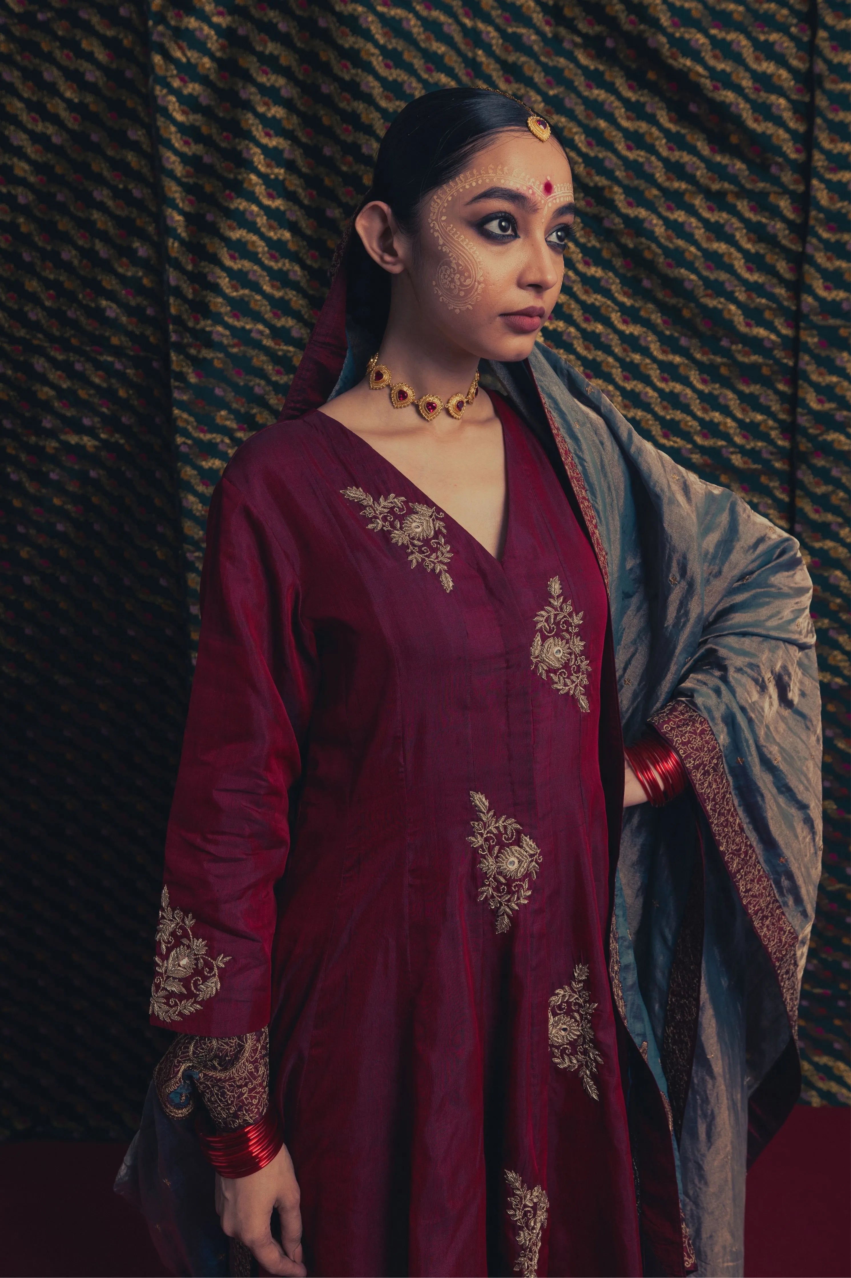 Mohini Kali Kurta Odhni Set